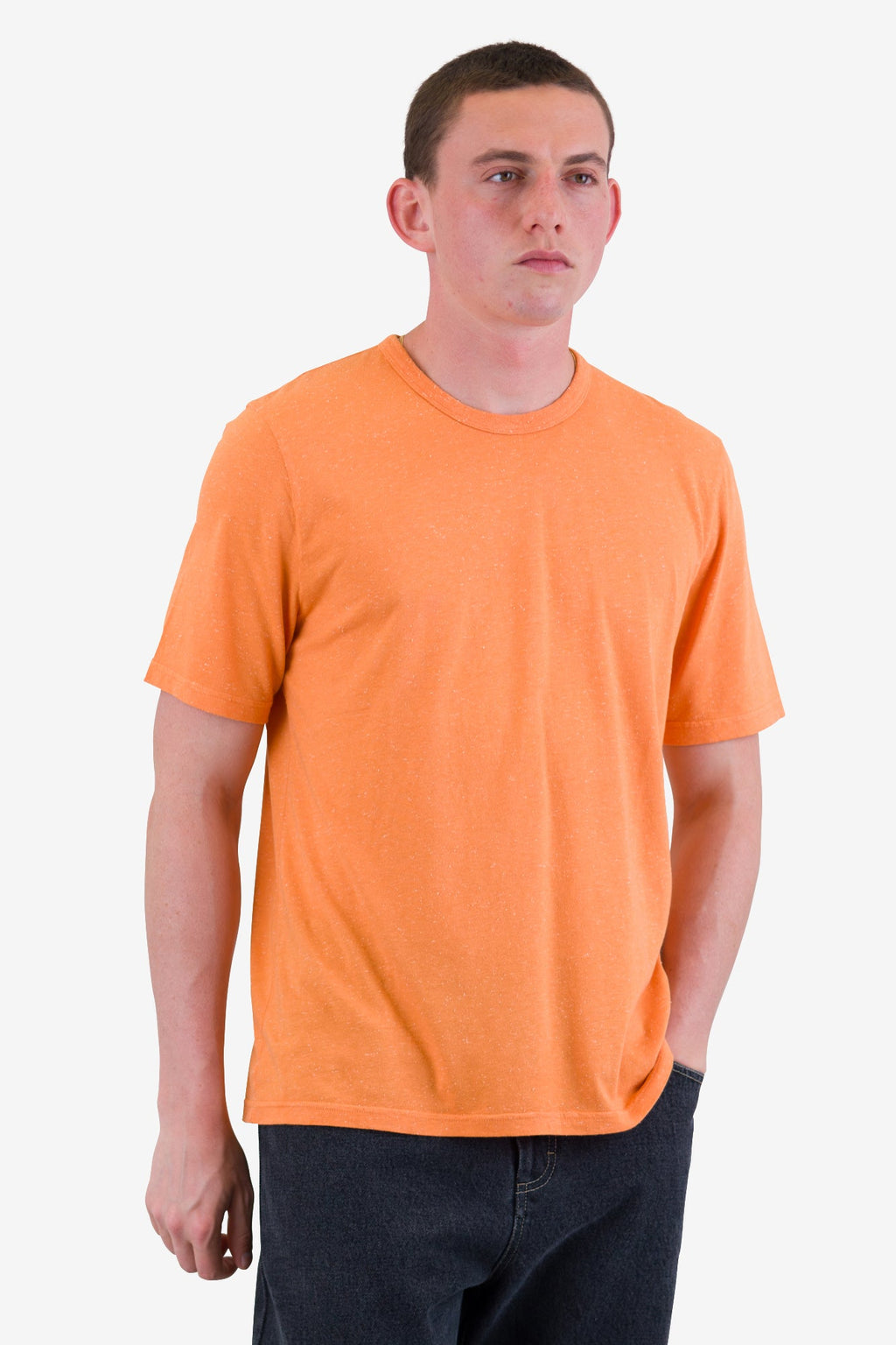 Relaxed Nep T-Shirt - Orange
