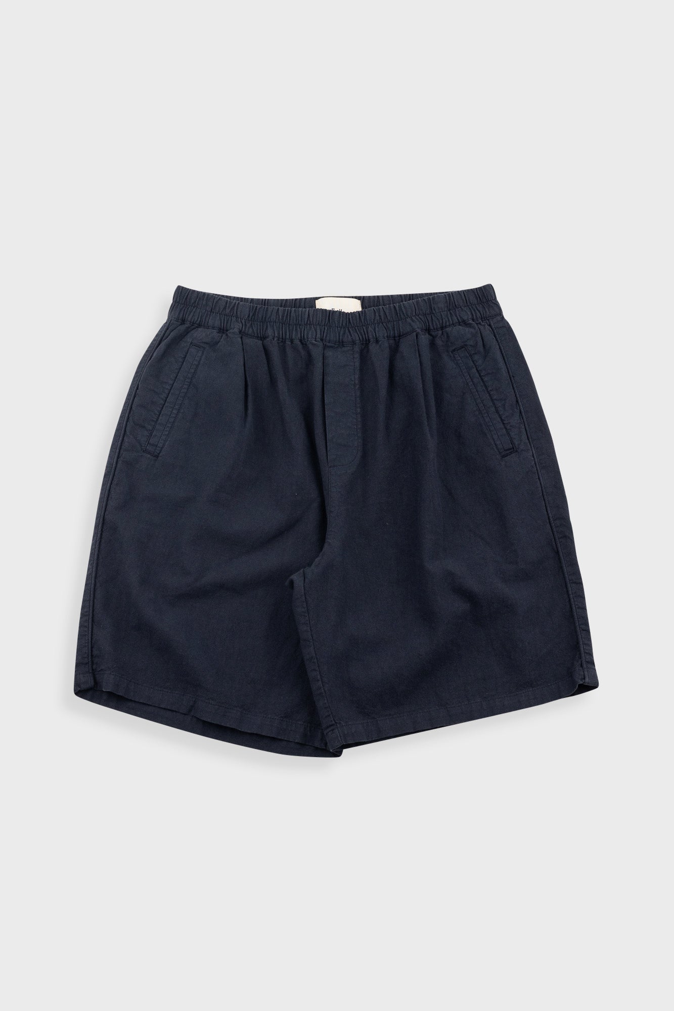 Relaxed Assembly Short - Black Cotton Linen
