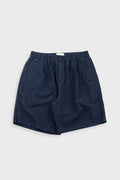 Relaxed Assembly Short - Dark Navy Cotton Linen