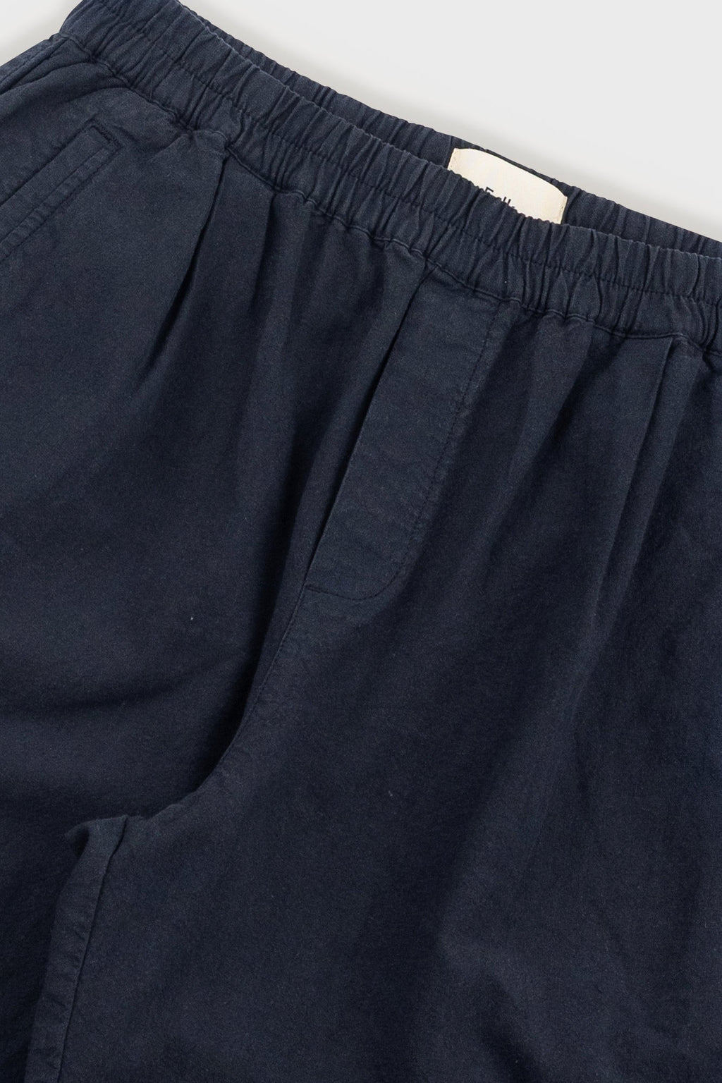 Relaxed Assembly Short - Black Cotton Linen