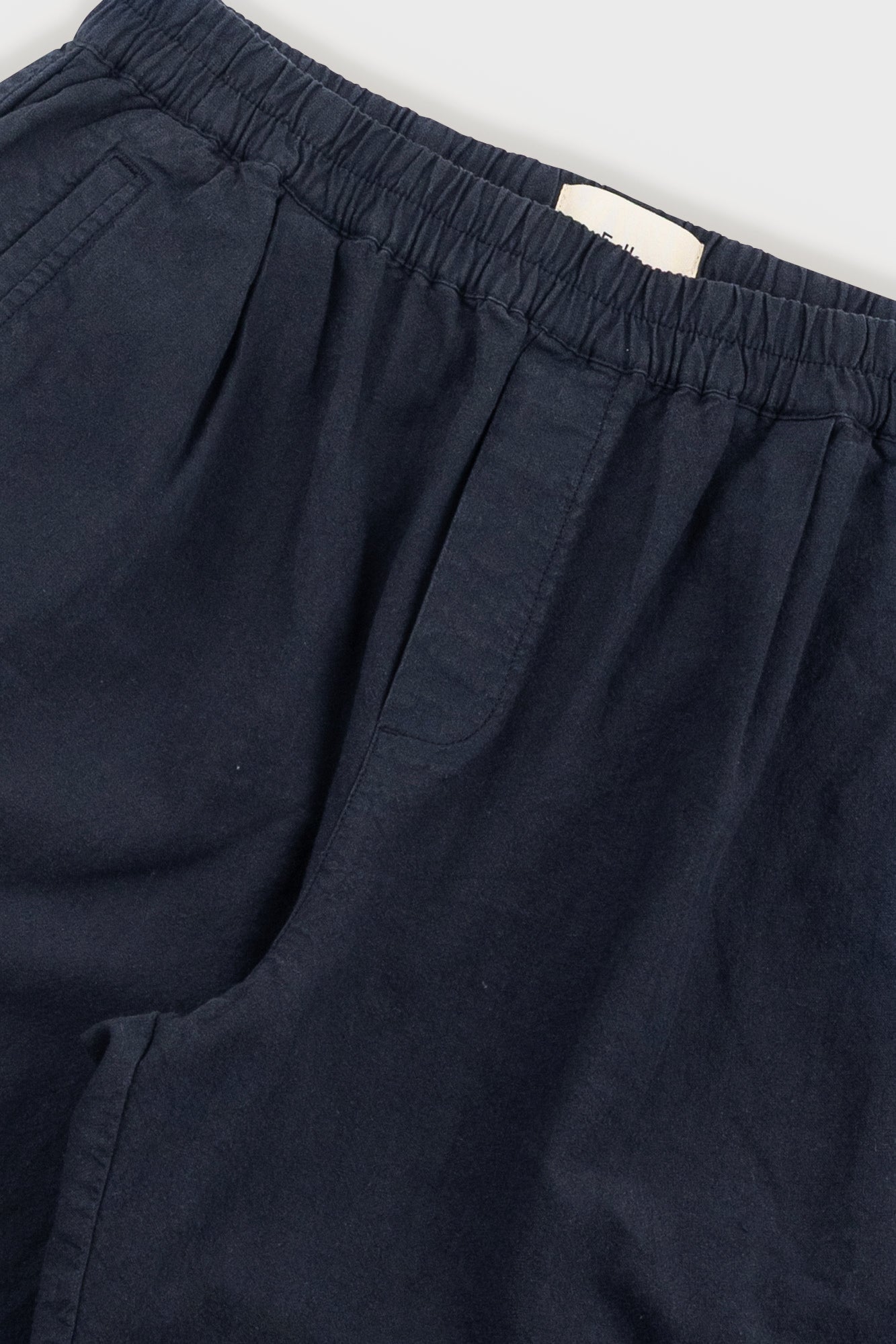 Relaxed Assembly Short - Black Cotton Linen
