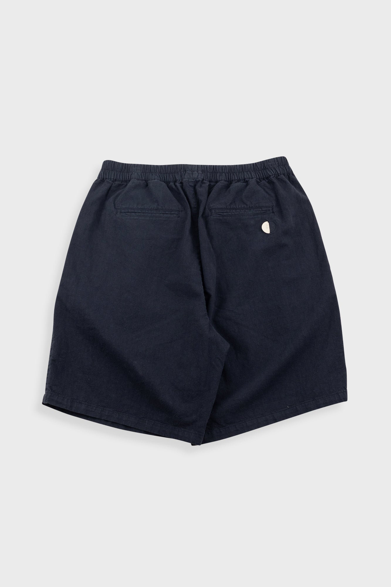 Relaxed Assembly Short - Black Cotton Linen