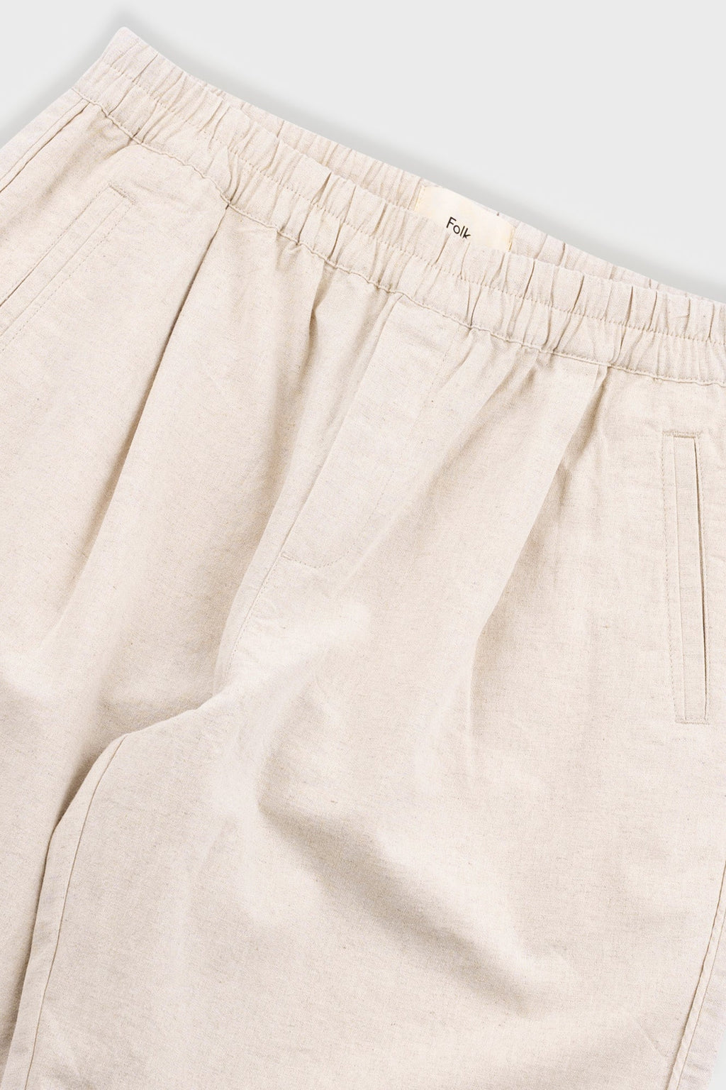 Relaxed Assembly Short - Natural Linen Cotton Canvas