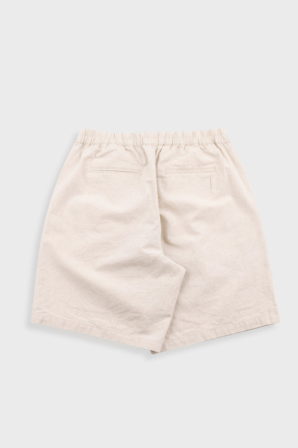 Relaxed Assembly Short - Natural Linen Cotton Canvas