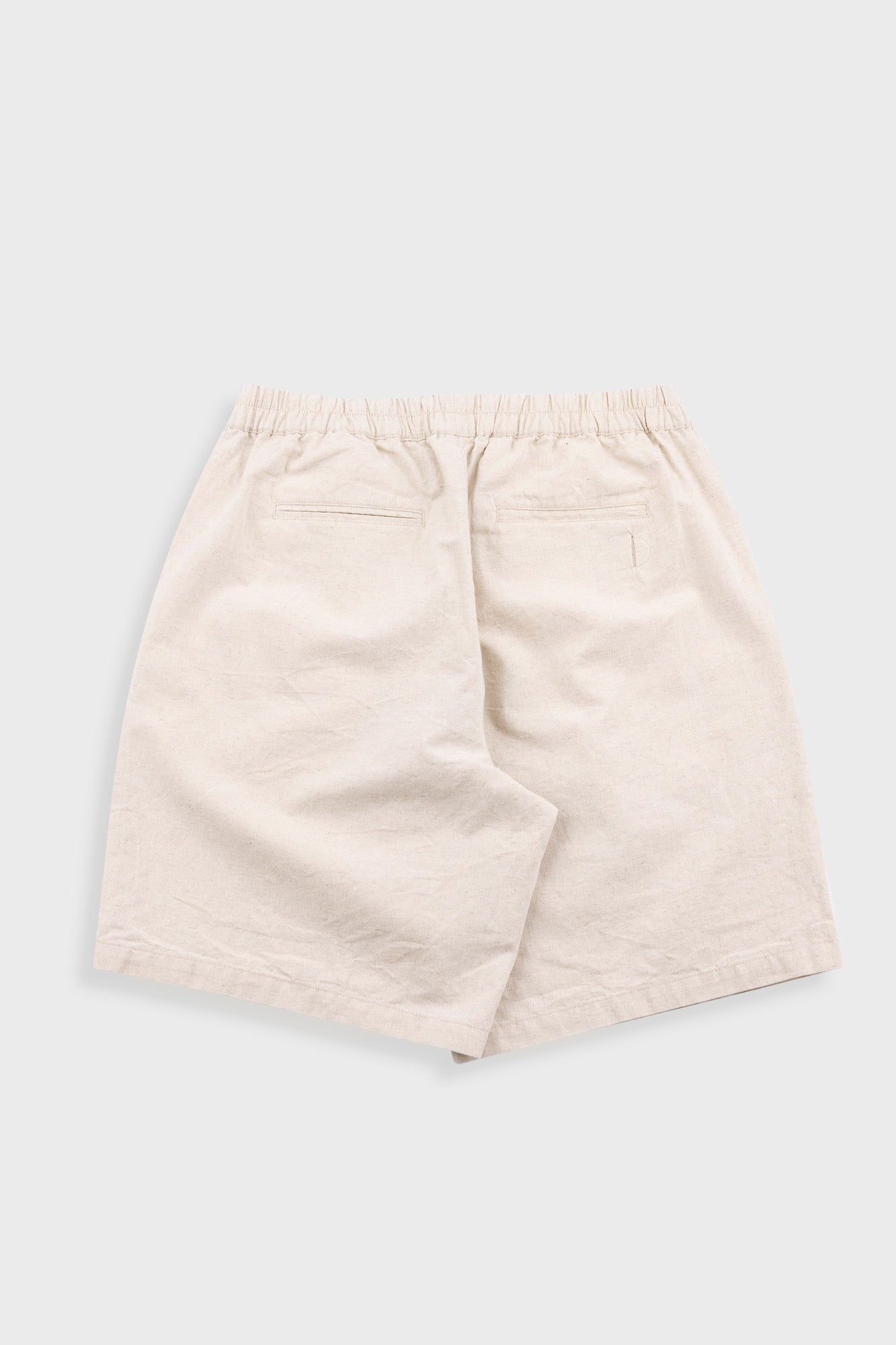 Relaxed Assembly Short - Natural Linen Cotton Canvas