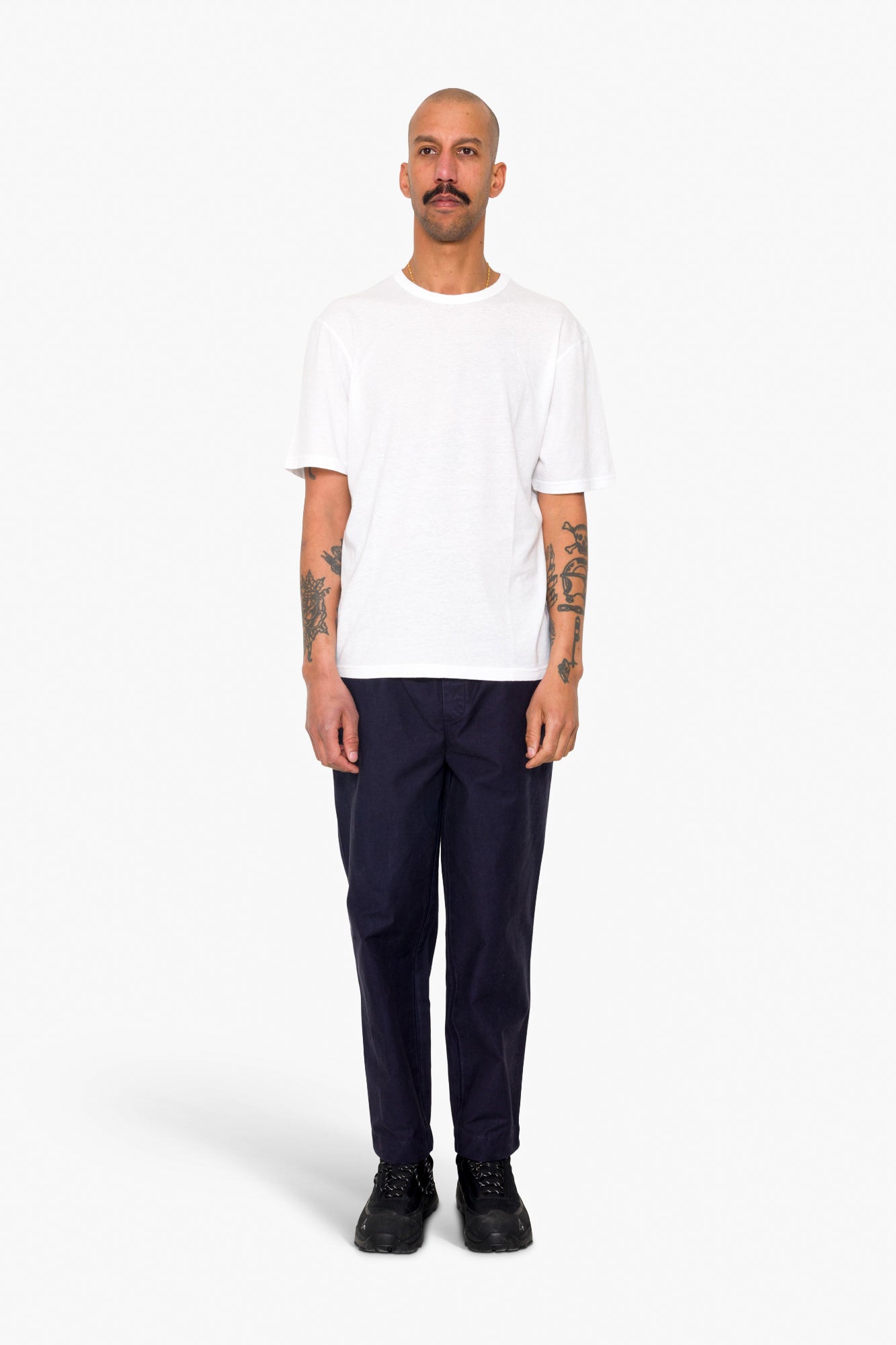 Relaxed Assembly T-Shirt - White Nep