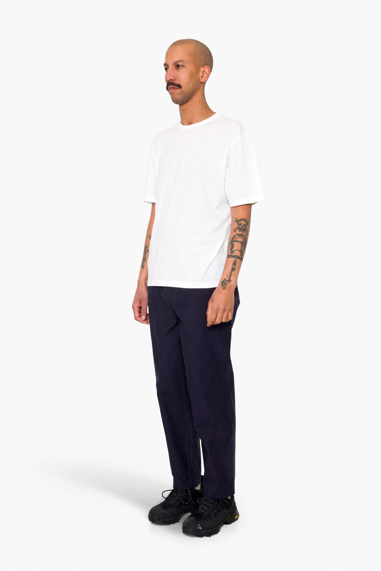 Relaxed Assembly T-Shirt - White Nep