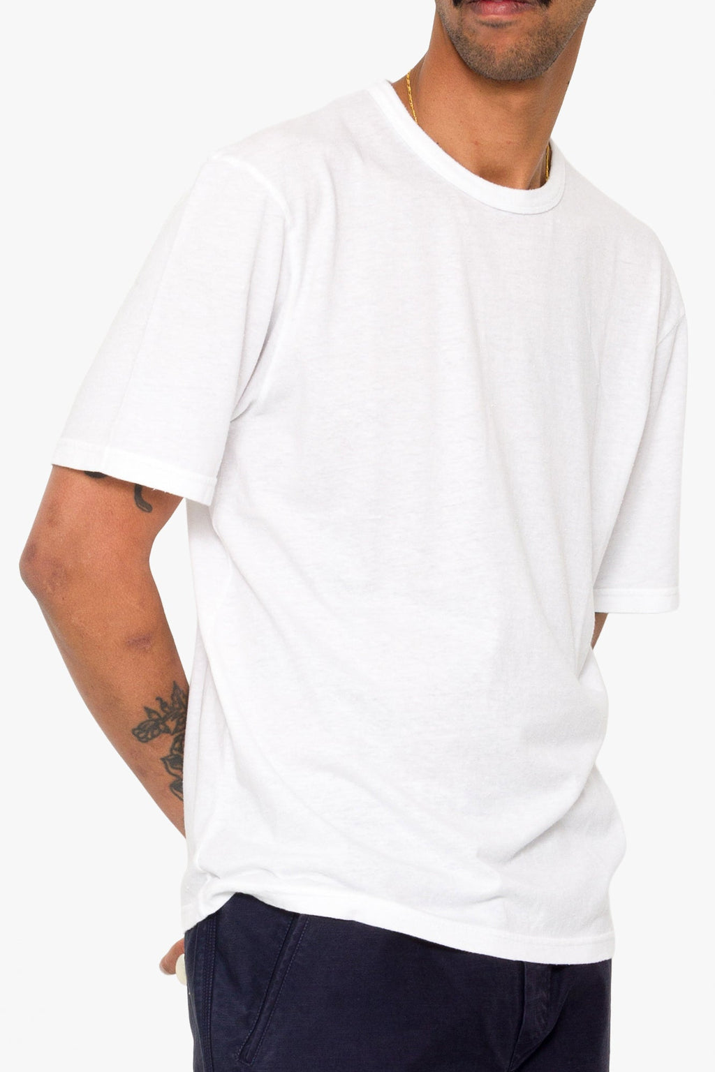 Relaxed Assembly T-Shirt - White Nep