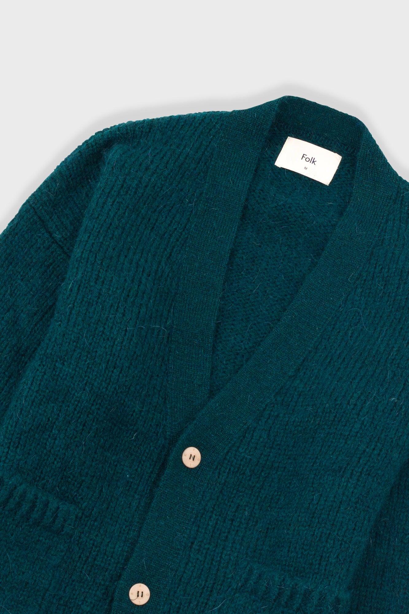 Relaxed Cardigan - Phthalo Green