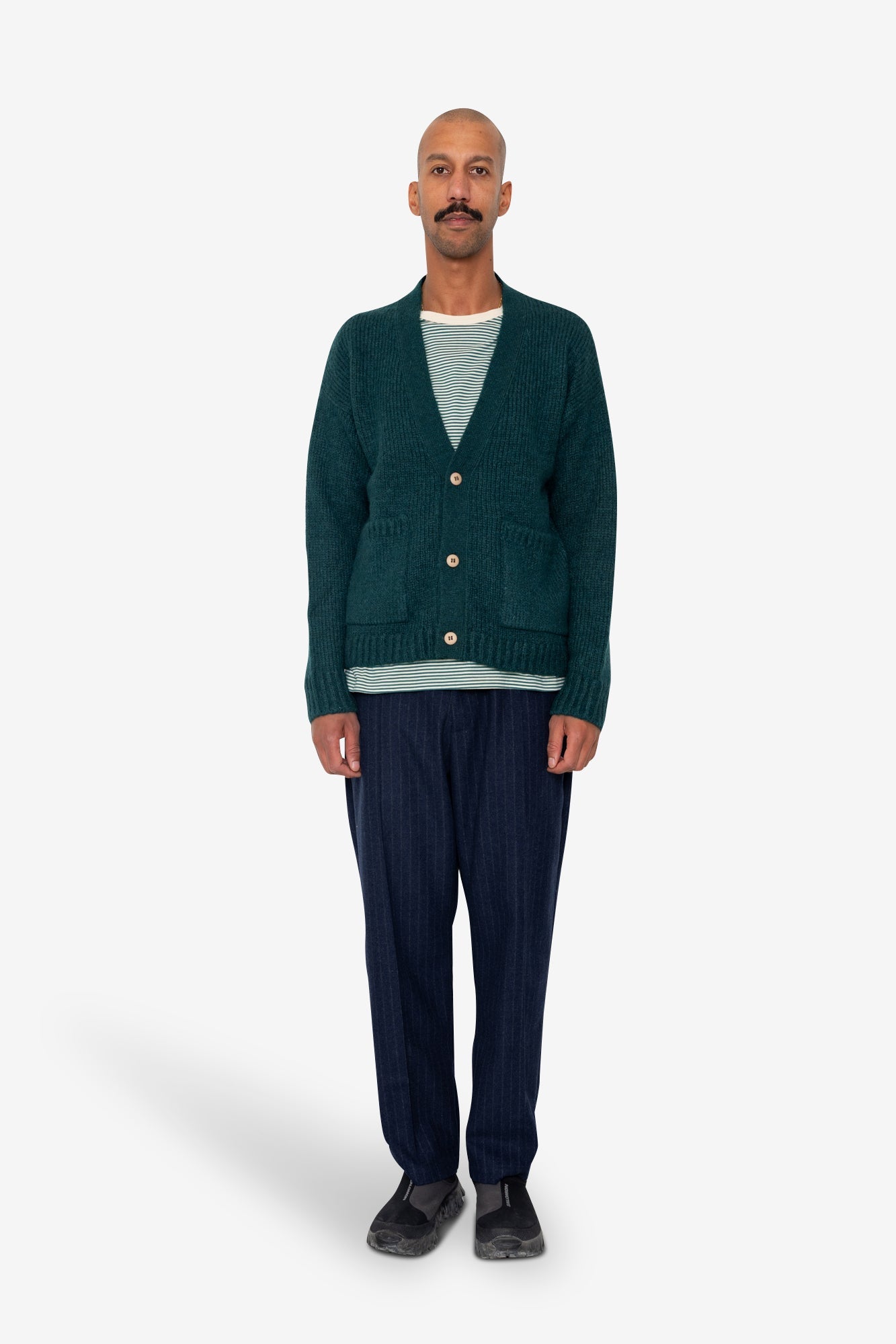 Relaxed Cardigan - Phthalo Green