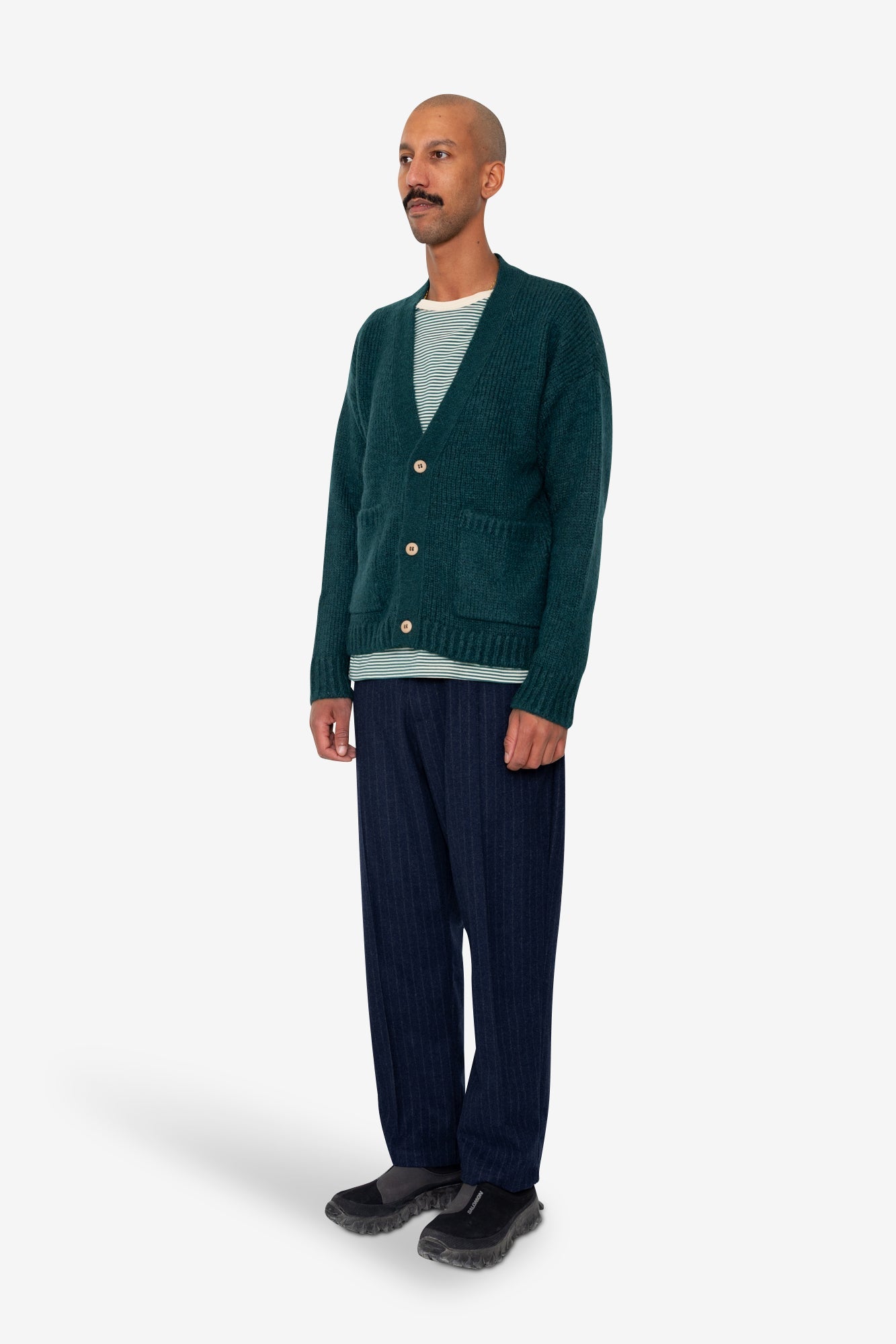 Relaxed Cardigan - Phthalo Green