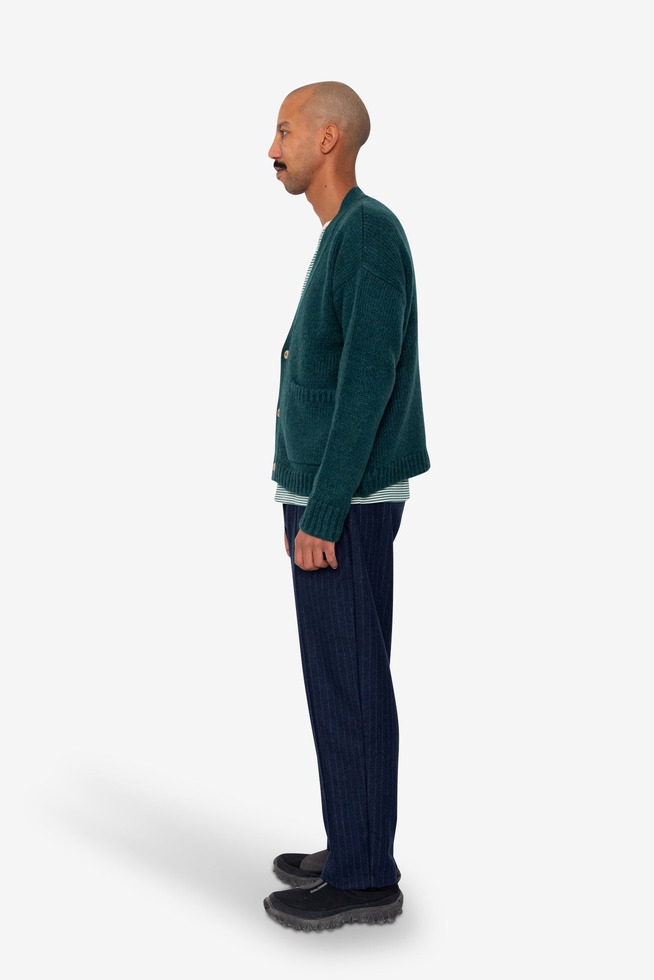 Relaxed Cardigan - Phthalo Green