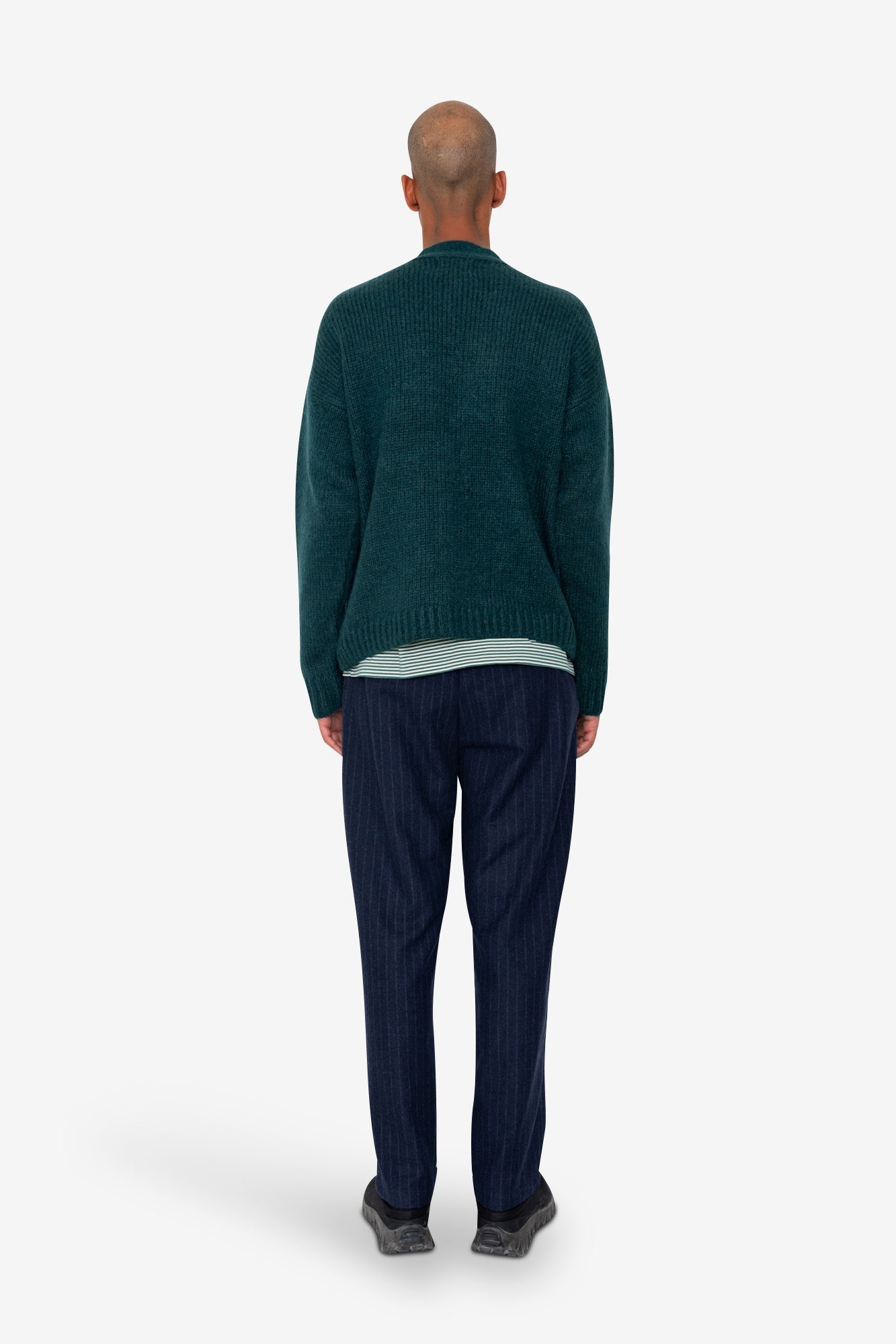 Relaxed Cardigan - Phthalo Green