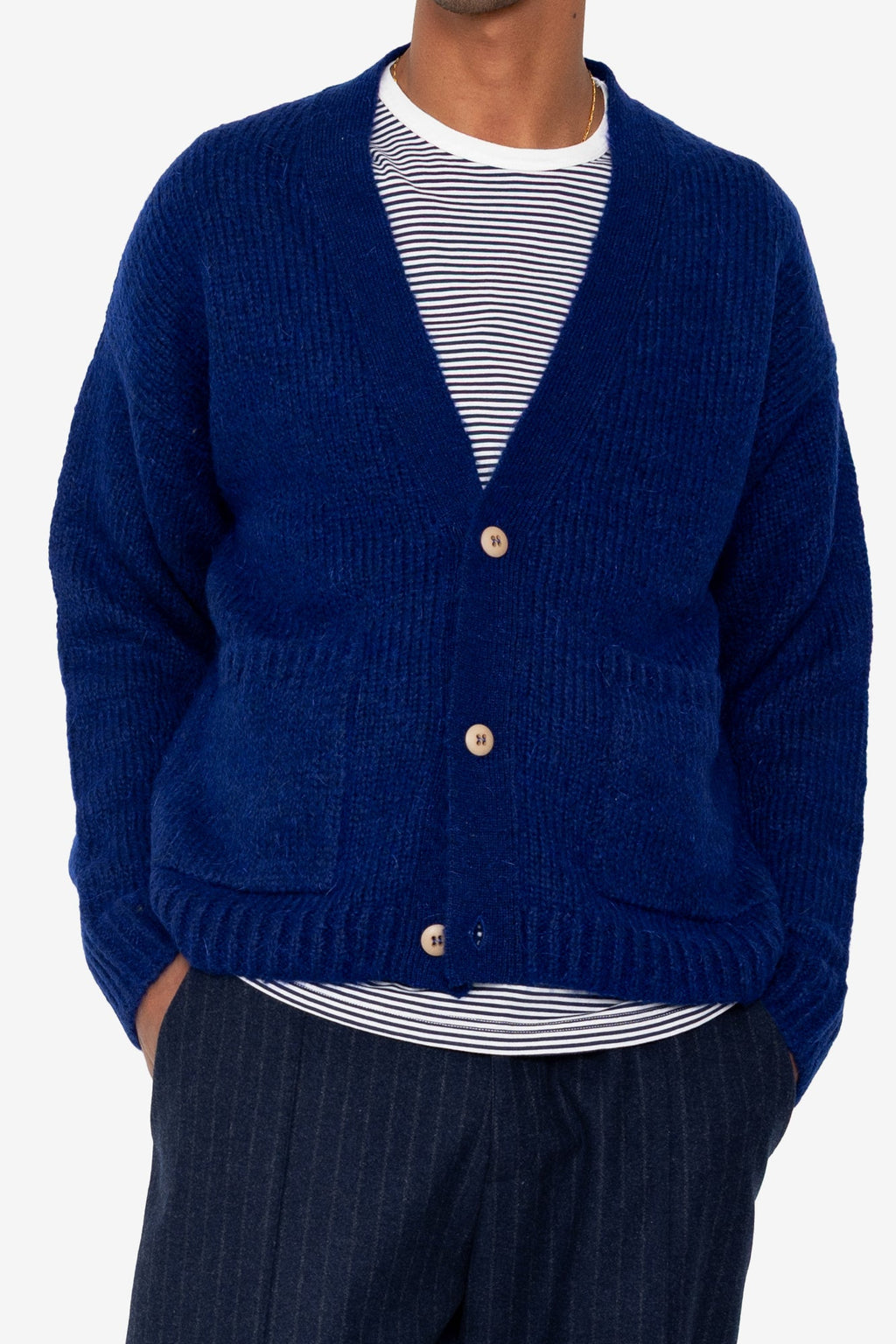 Relaxed Cardigan - Rich Blue