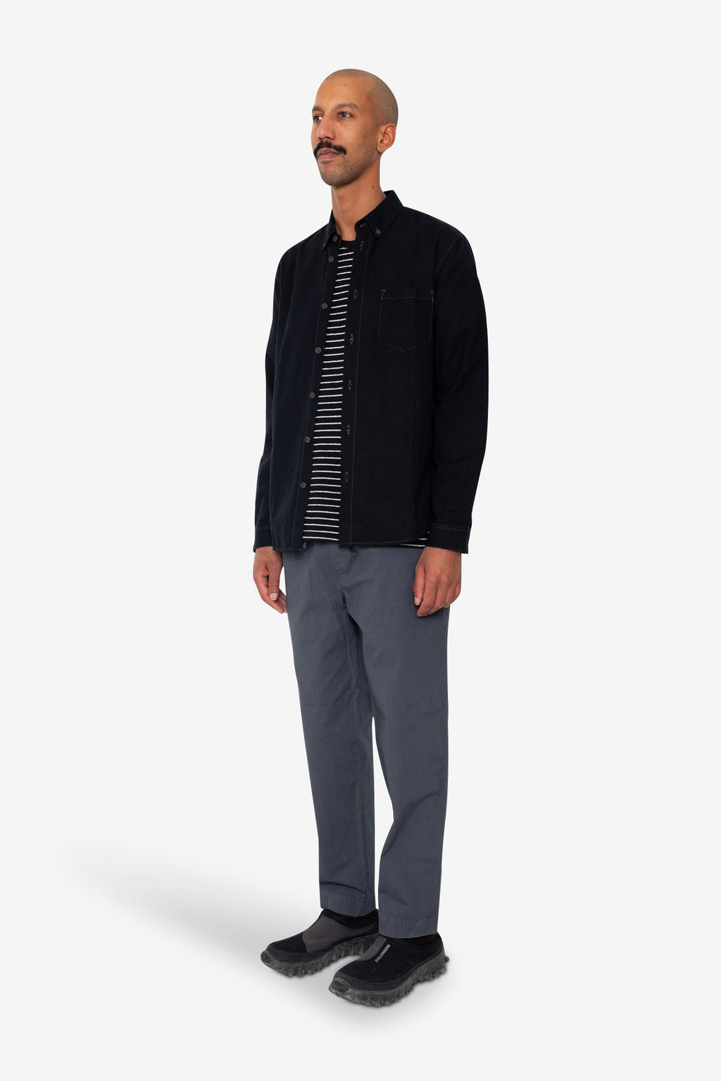 Relaxed Fit Shirt - Black Flannel