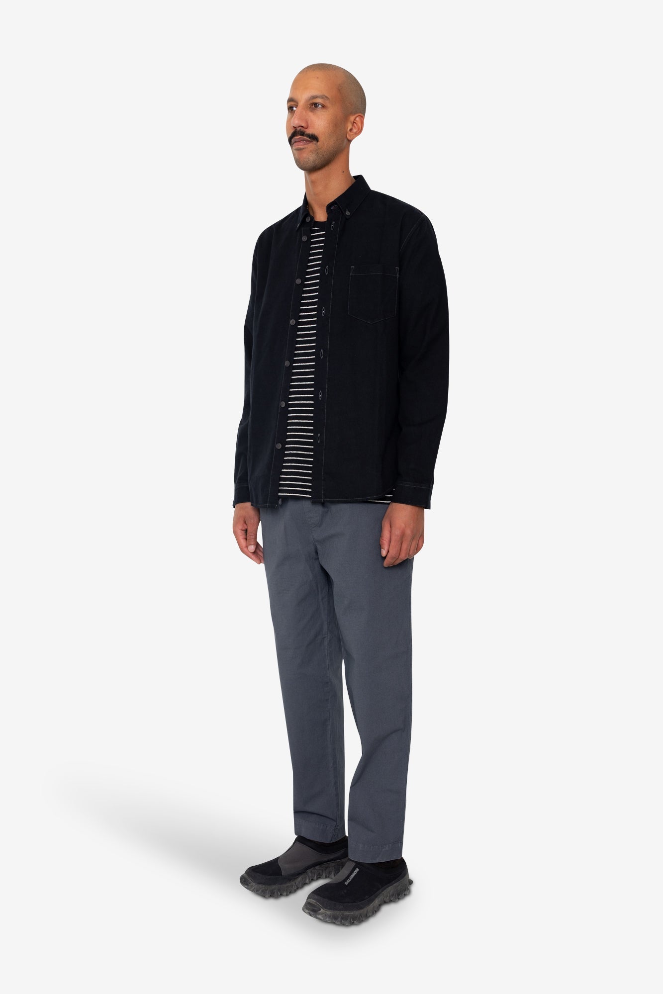 Relaxed Fit Shirt - Black Flannel