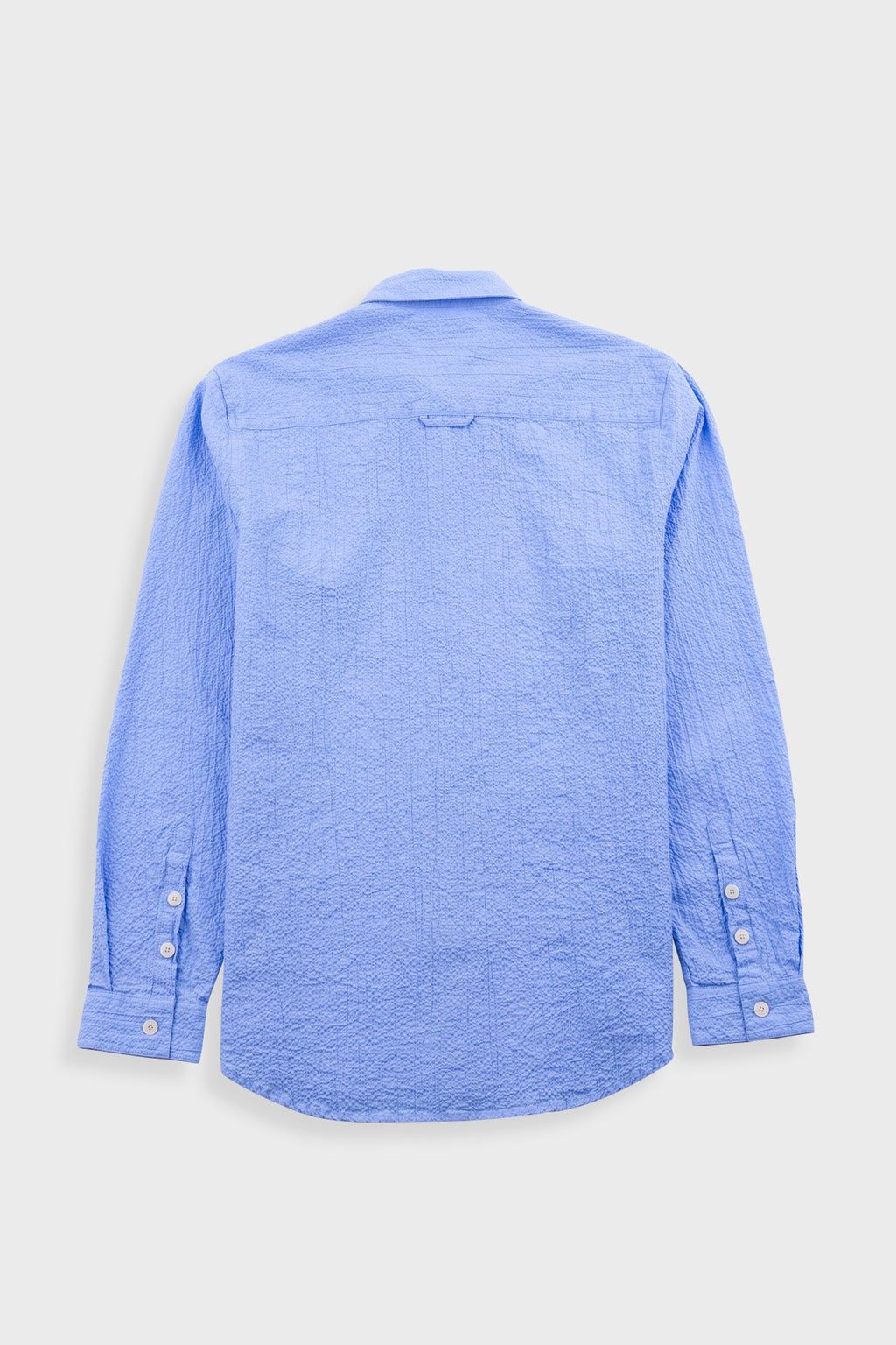 Relaxed Fit Shirt - Blue Bubble Seersucker