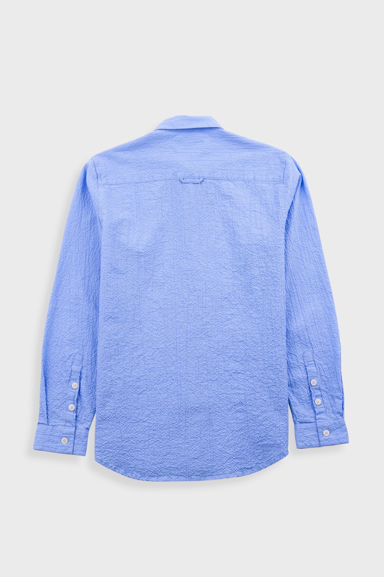 Relaxed Fit Shirt - Blue Bubble Seersucker