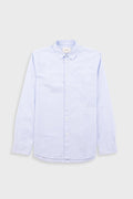 Relaxed Fit Shirt - Blue Microstripe