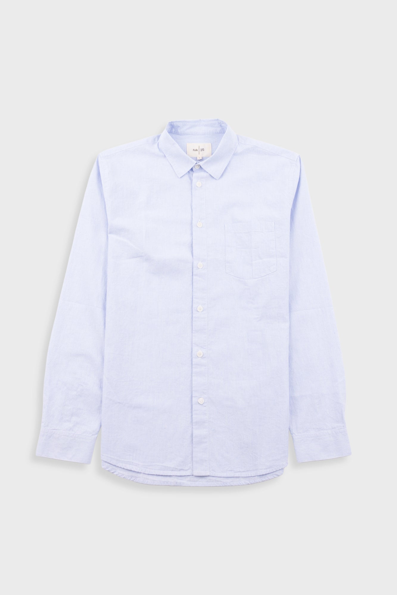 Relaxed Fit Shirt - Blue Microstripe