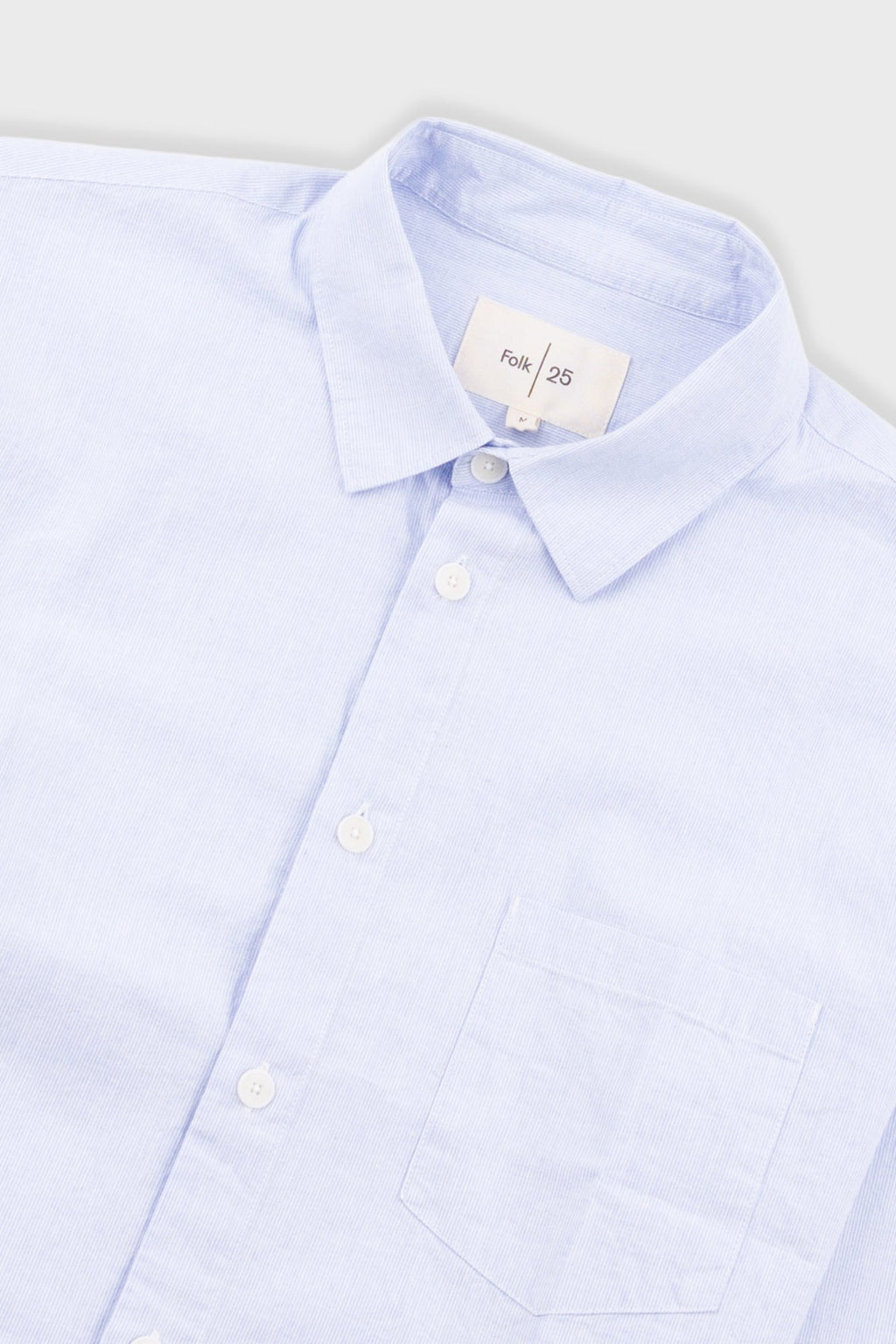Relaxed Fit Shirt - Blue Microstripe