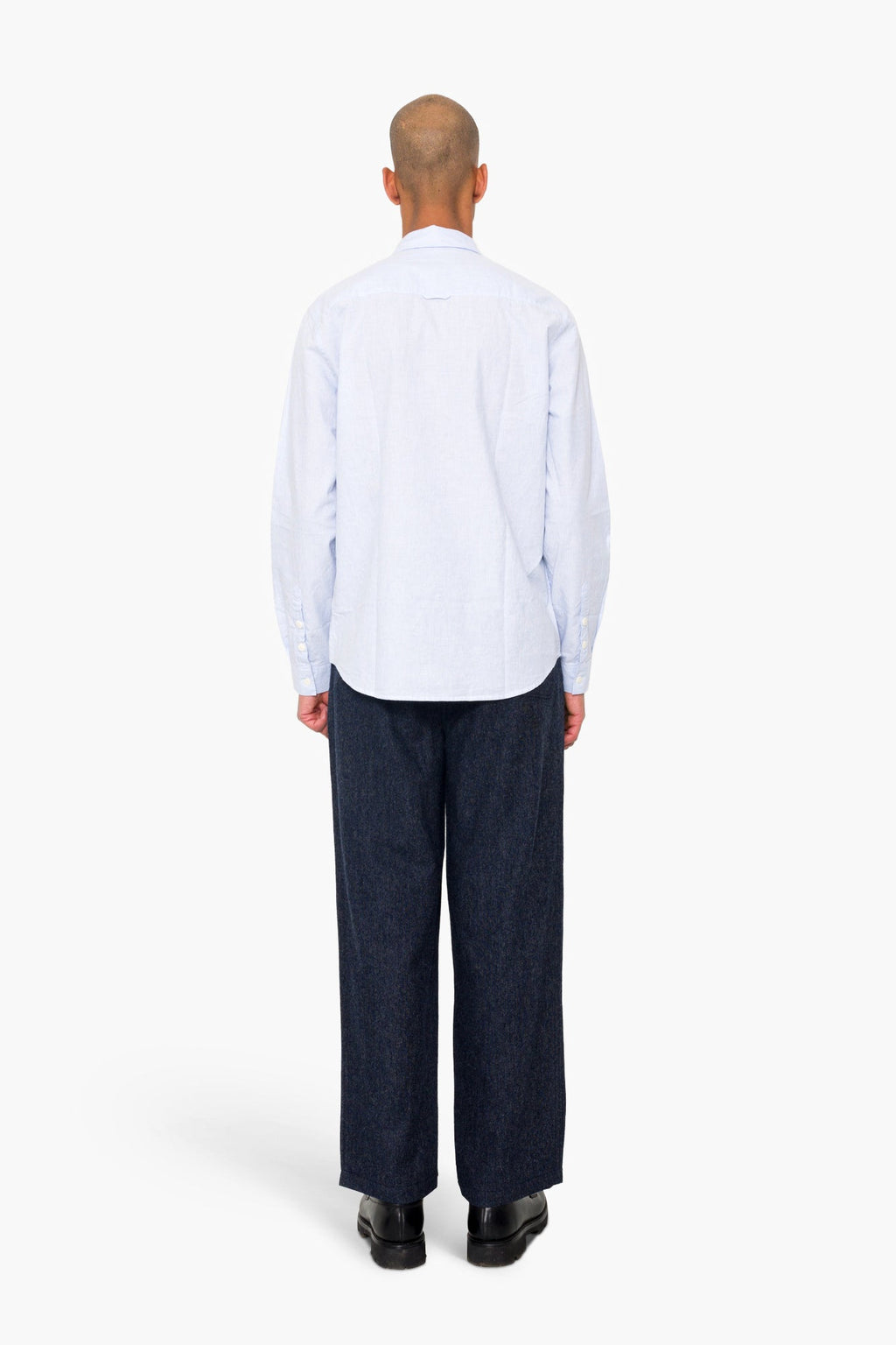 Relaxed Fit Shirt - Blue Microstripe