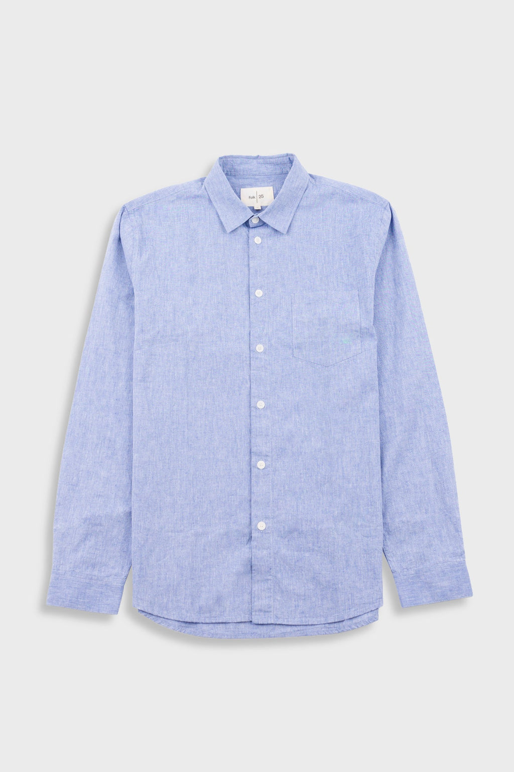 Relaxed Fit Shirt - Blue Texture