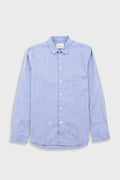 Relaxed Fit Shirt - Blue Texture