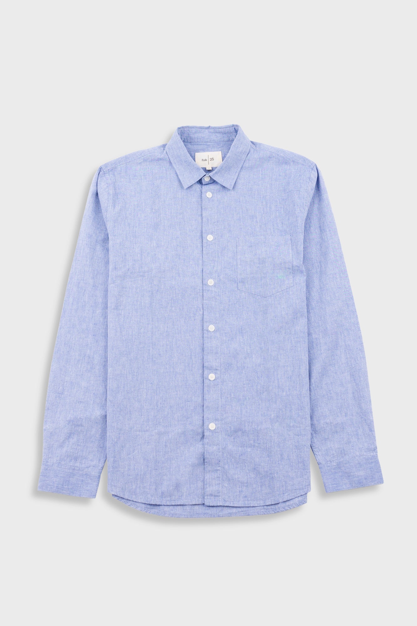Relaxed Fit Shirt - Blue Texture