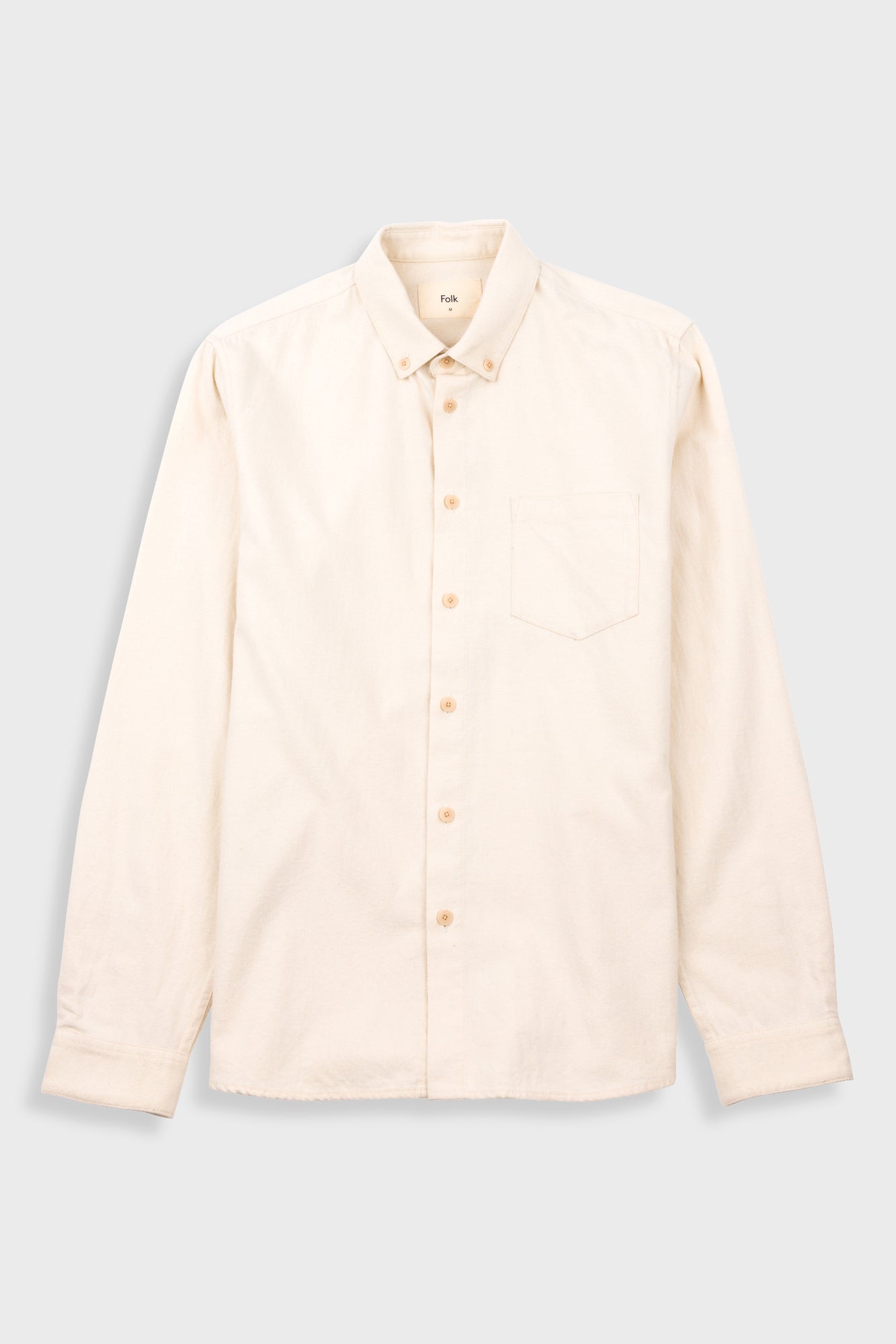 Relaxed Fit Shirt - Ecru Flannel