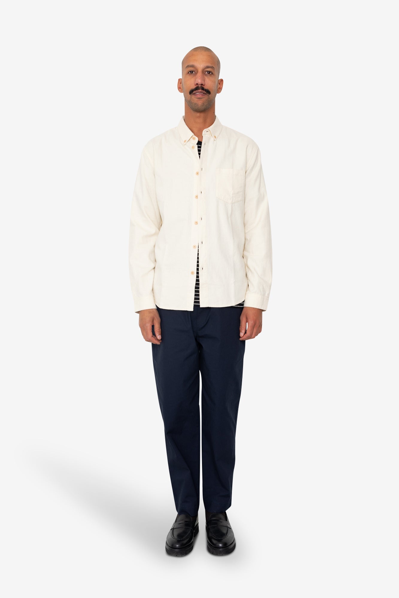 Relaxed Fit Shirt - Ecru Flannel