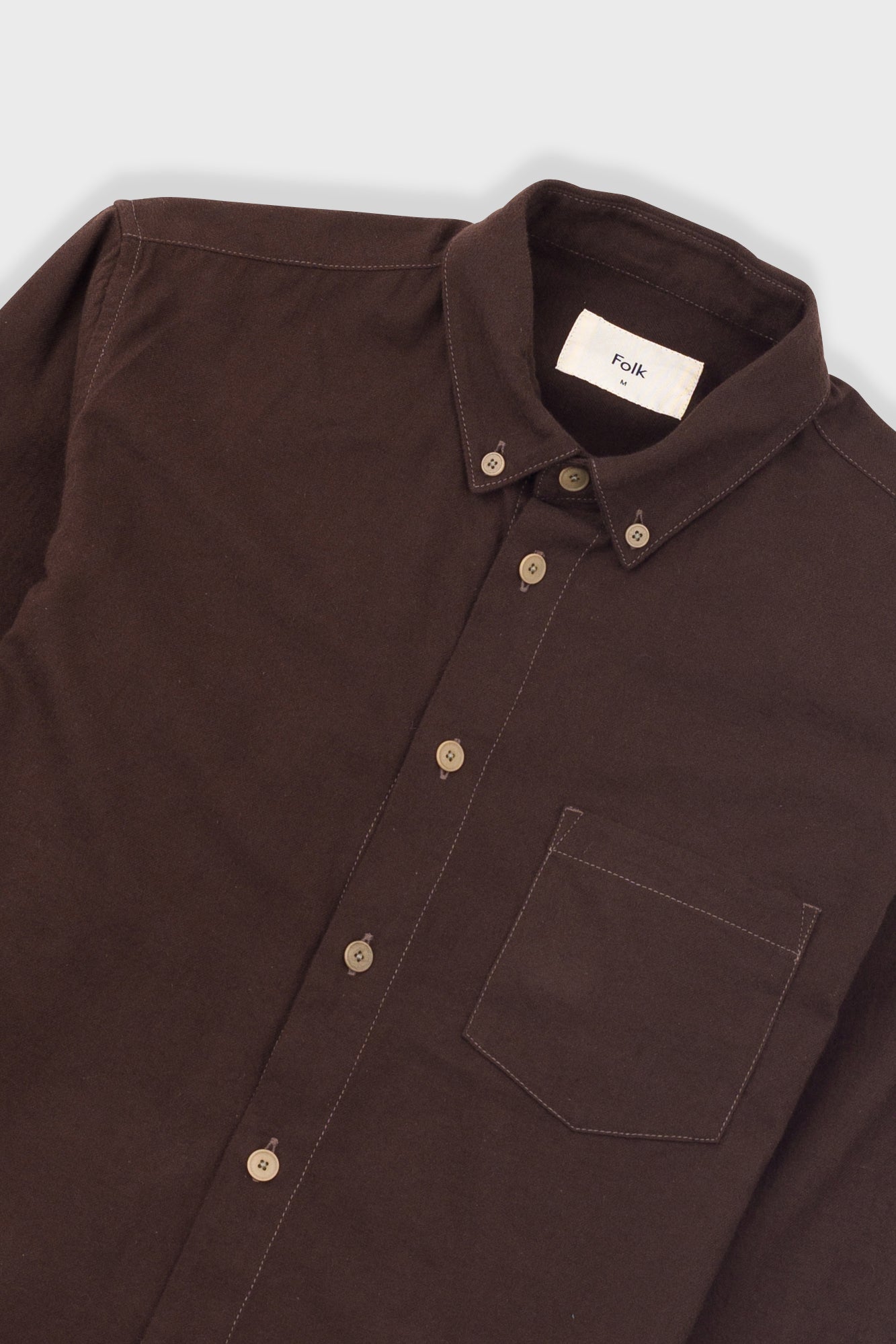Relaxed Fit Shirt - Espresso Flannel