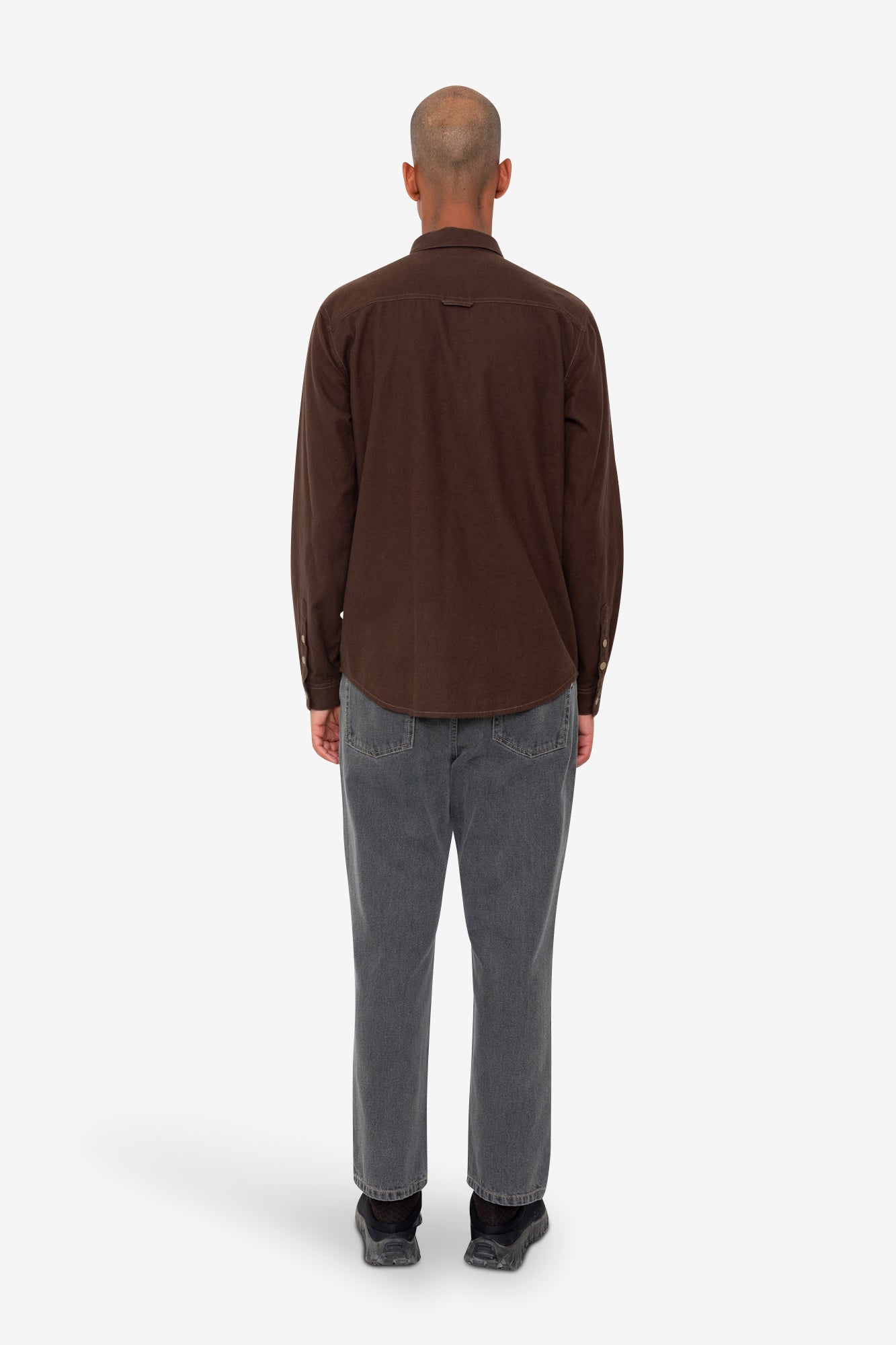 Relaxed Fit Shirt - Espresso Flannel