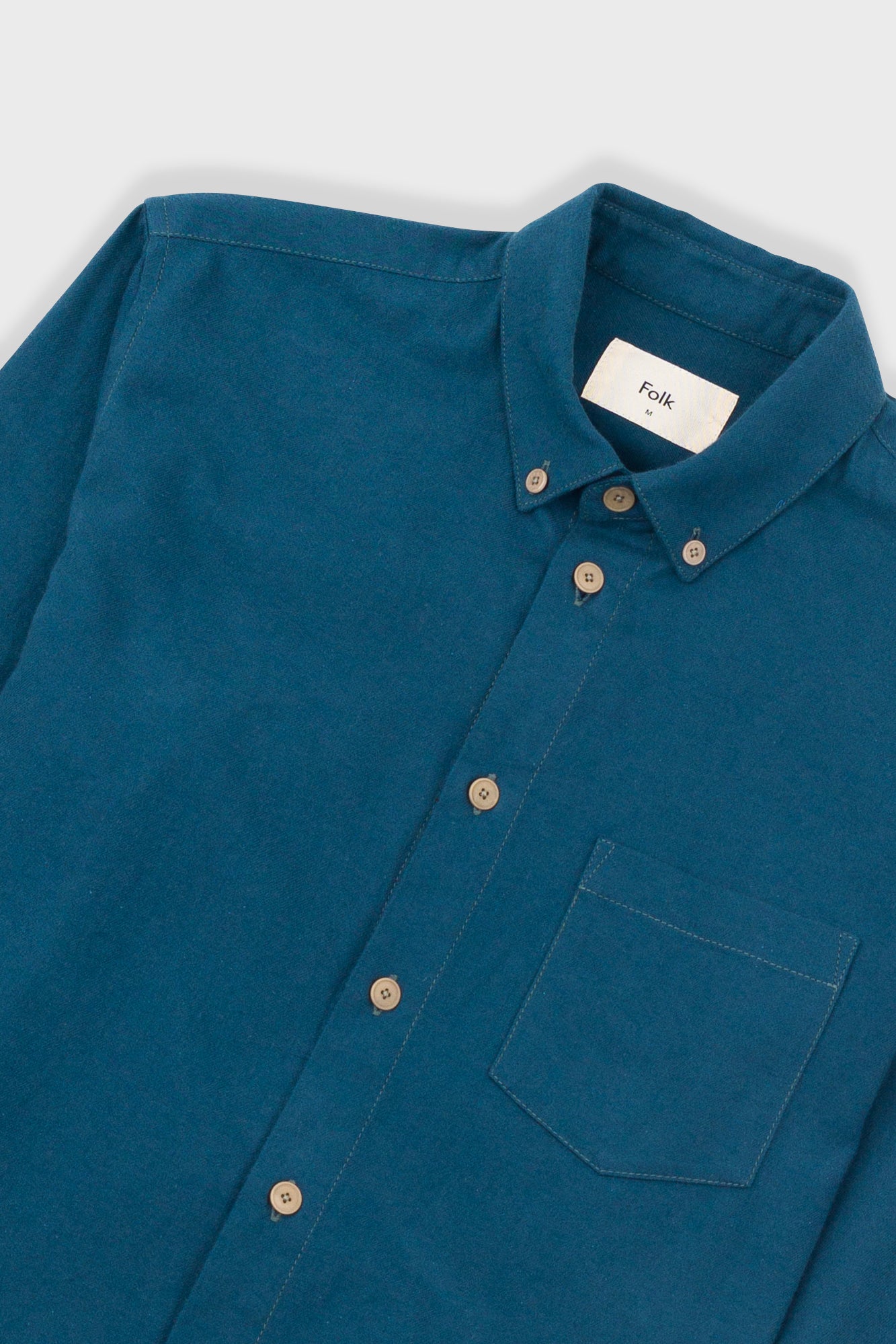 Relaxed Fit Shirt - Storm Blue Flannel