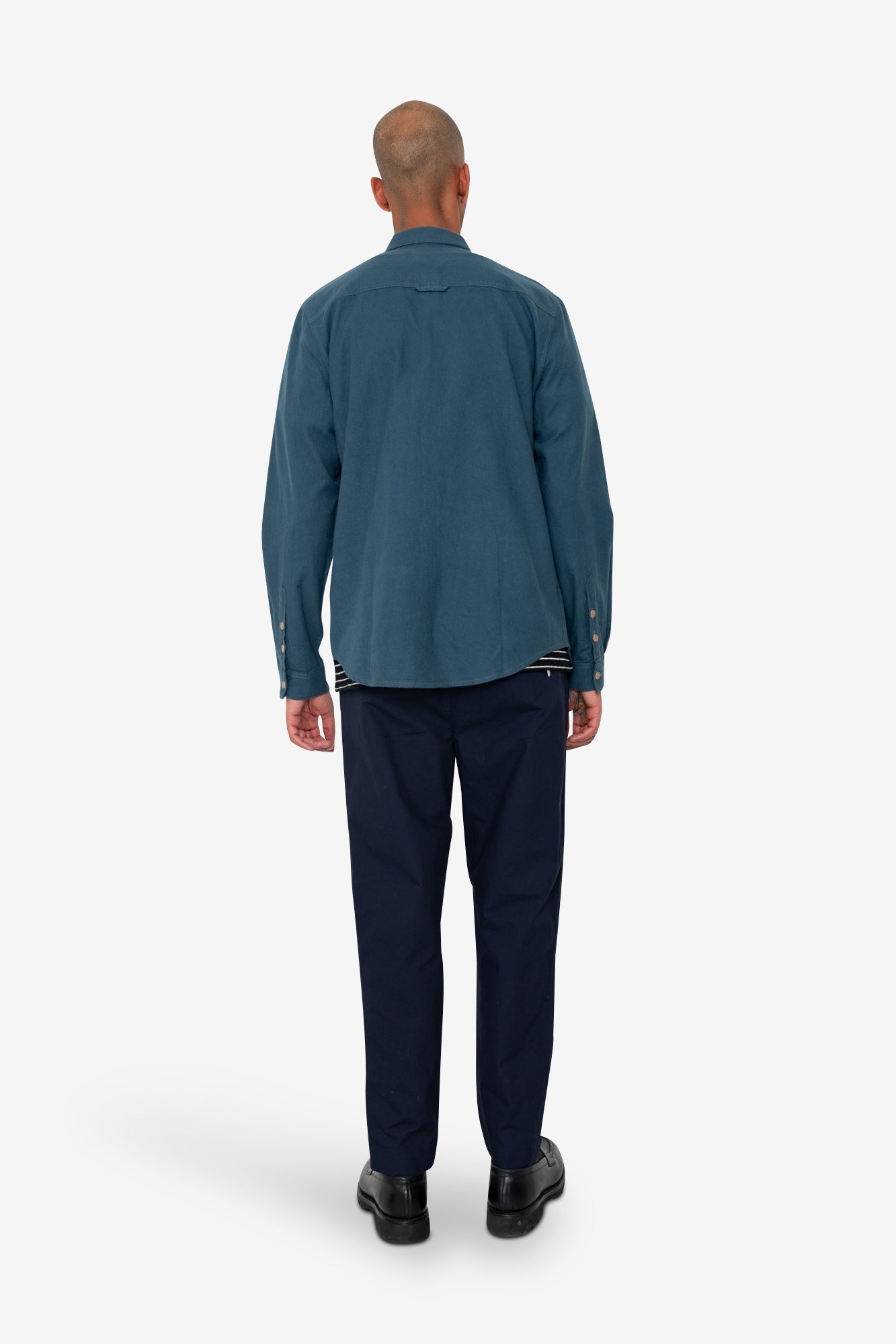 Relaxed Fit Shirt - Storm Blue Flannel