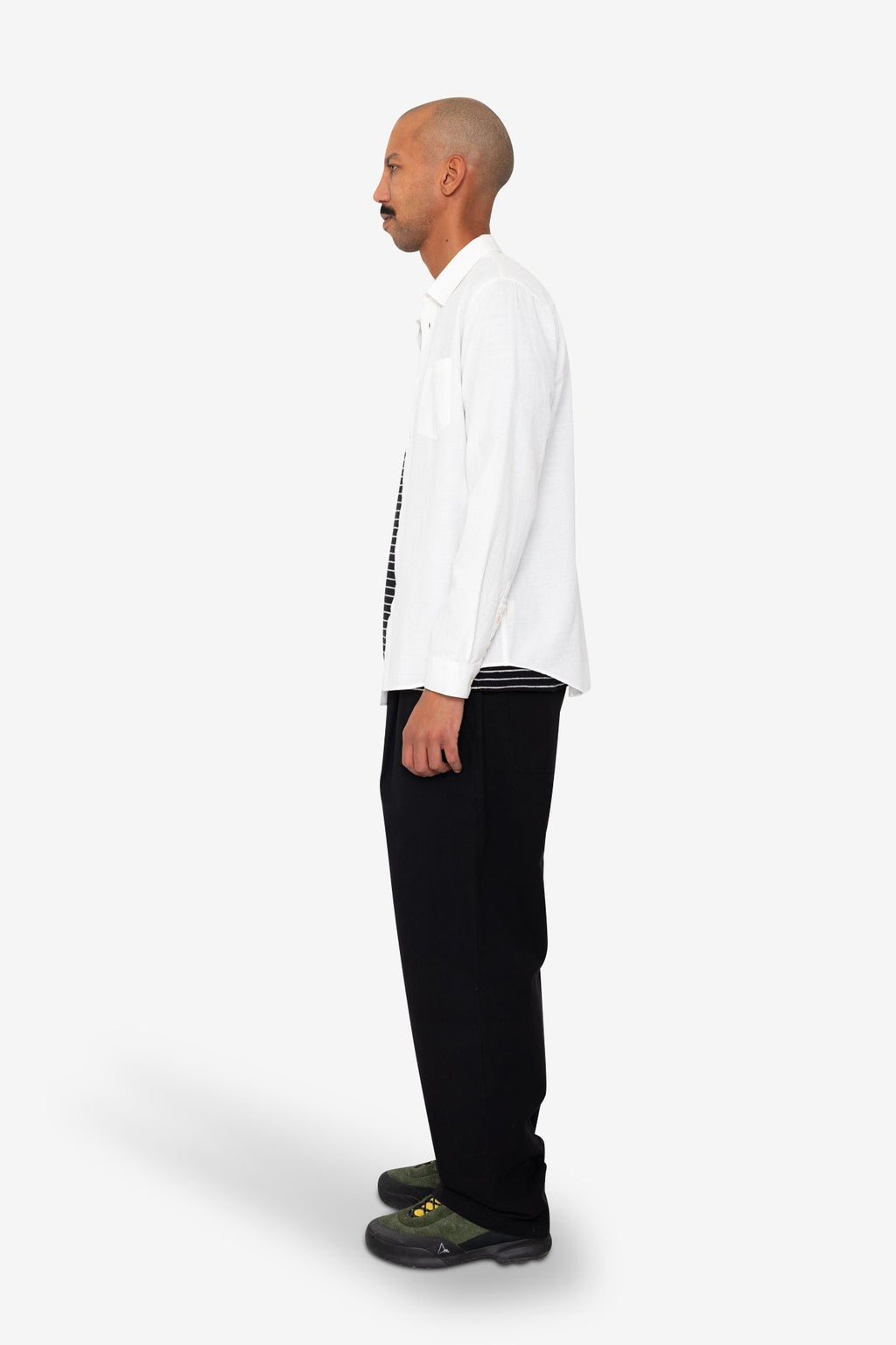 Relaxed Fit Shirt - White Slub