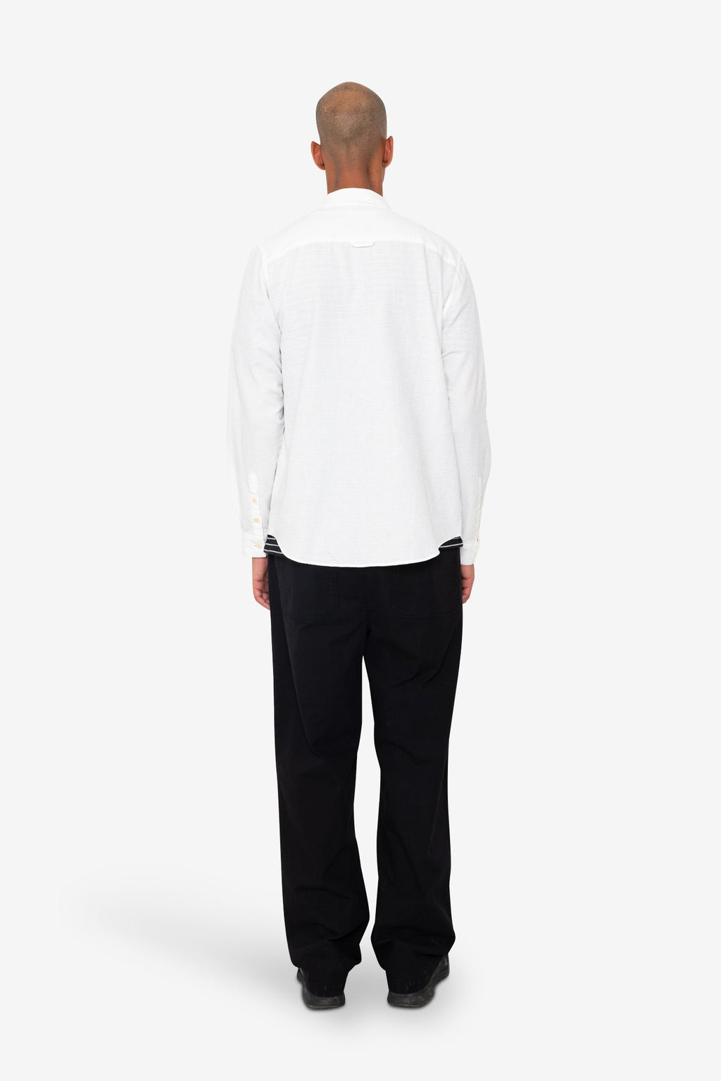 Relaxed Fit Shirt - White Slub