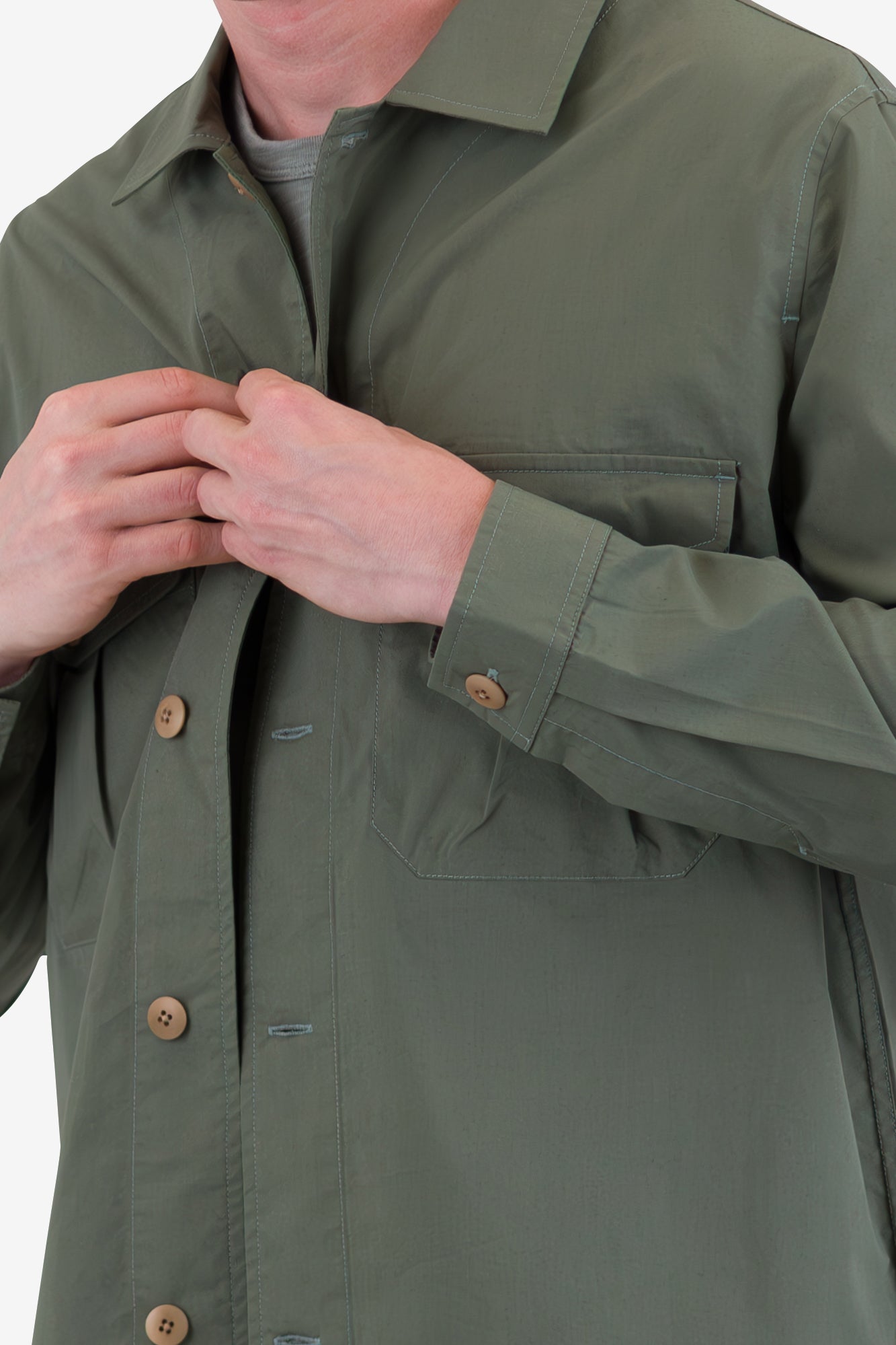Revere Overshirt - Dark Sage
