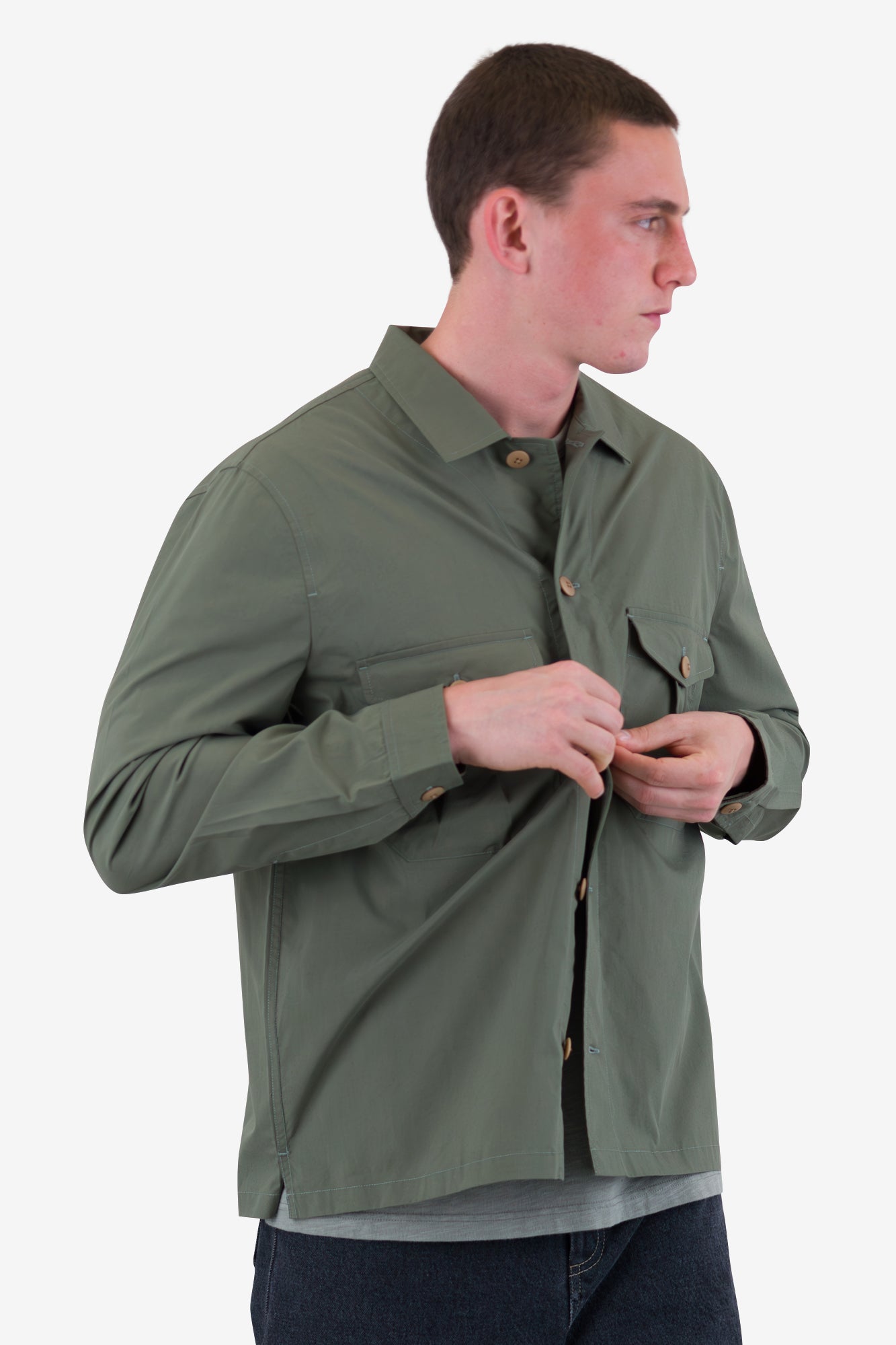 Revere Overshirt - Dark Sage