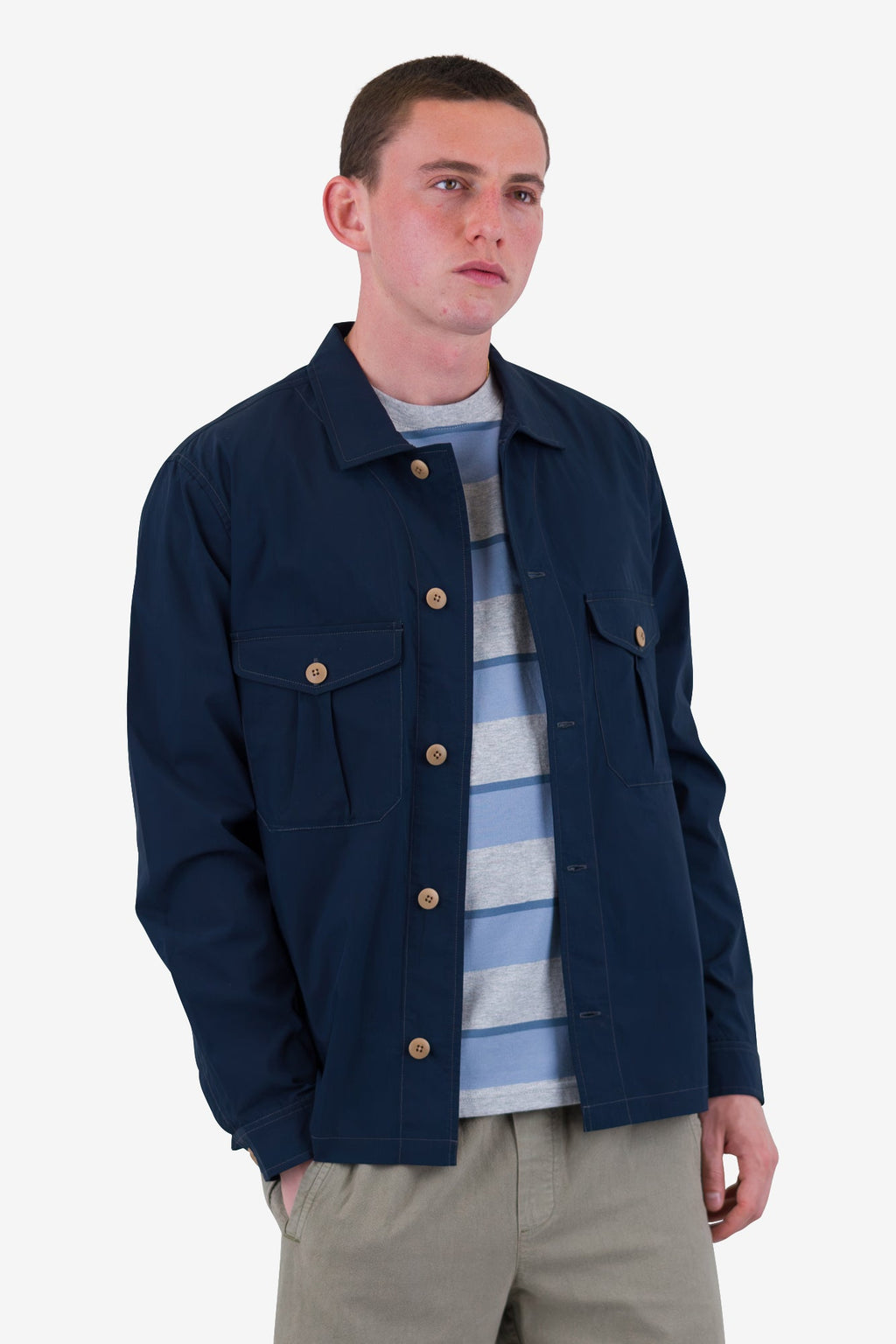 Revere Overshirt - Navy