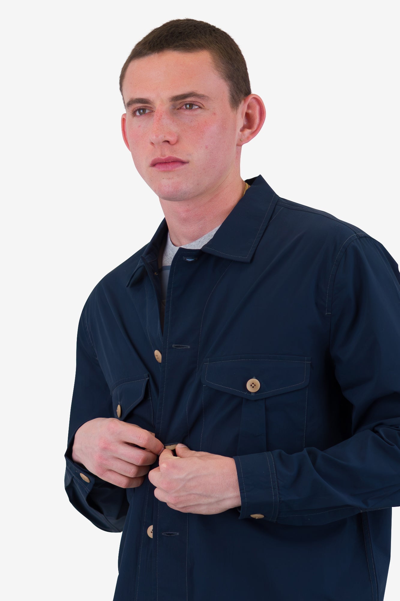 Revere Overshirt - Navy