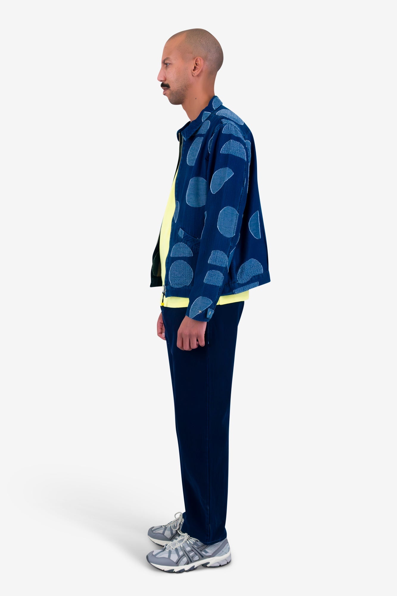 Signal Blouson - Indigo Circle Jacquard