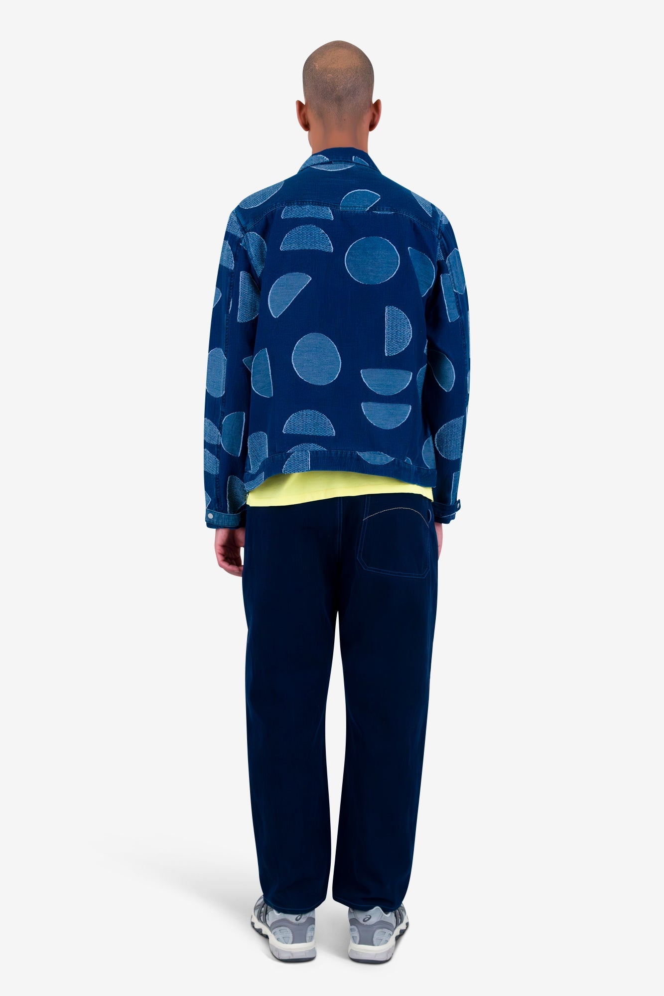 Signal Blouson - Indigo Circle Jacquard