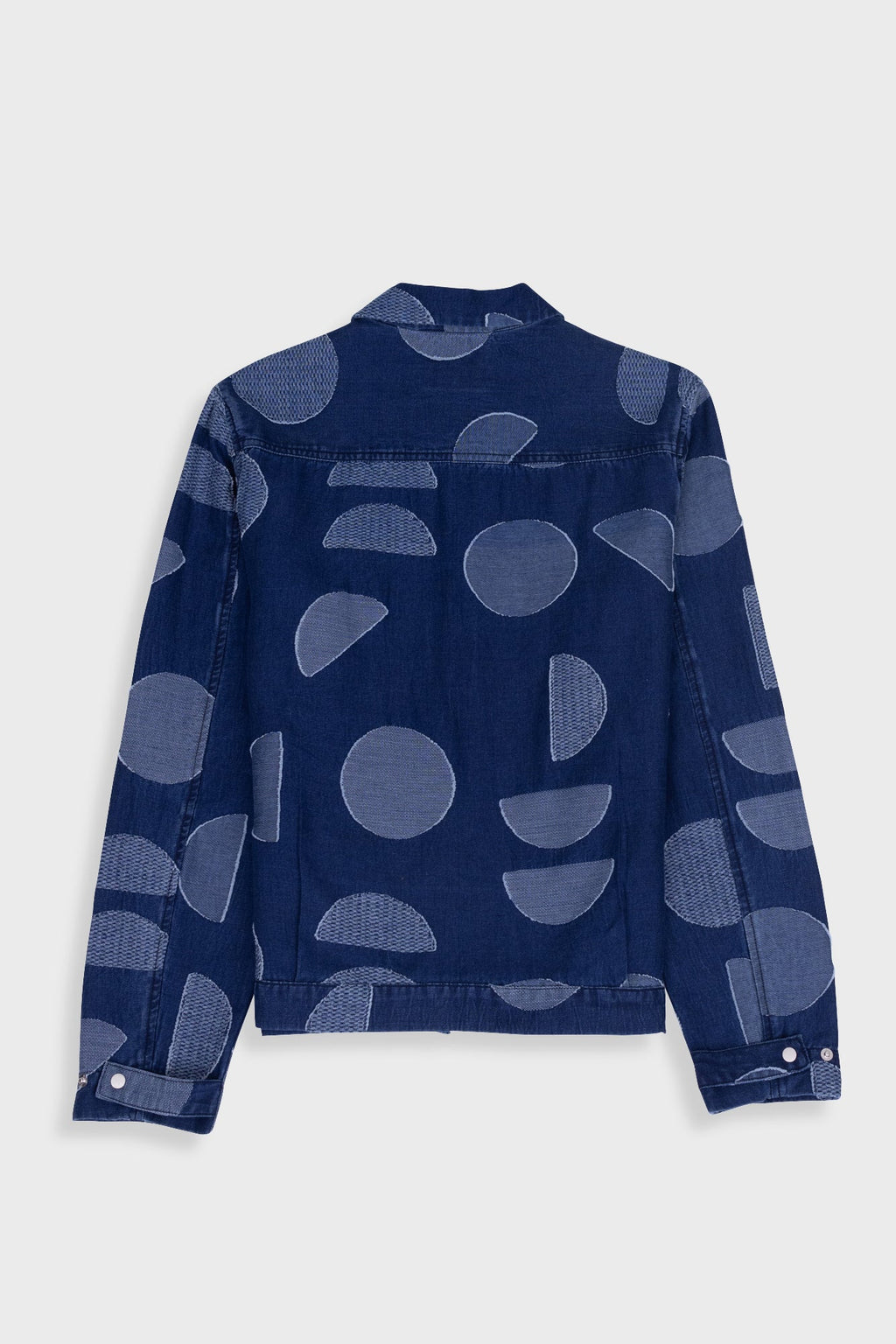 Signal Blouson - Indigo Circle Jacquard