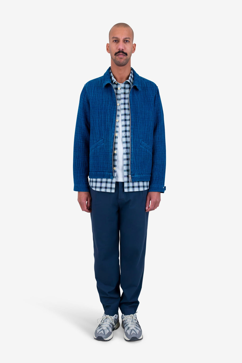 Signal Blouson - Indigo Waffle