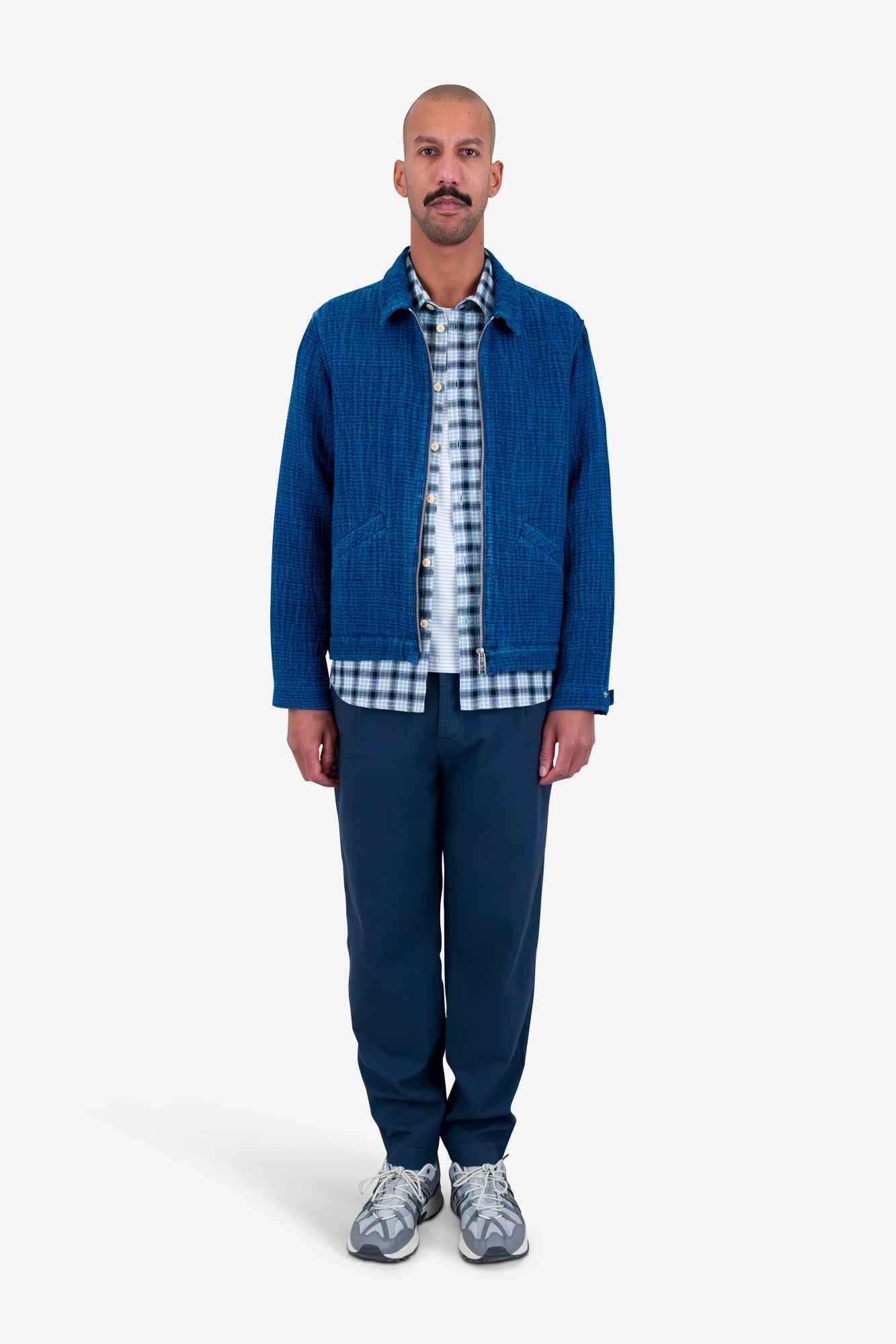 Signal Blouson - Indigo Waffle