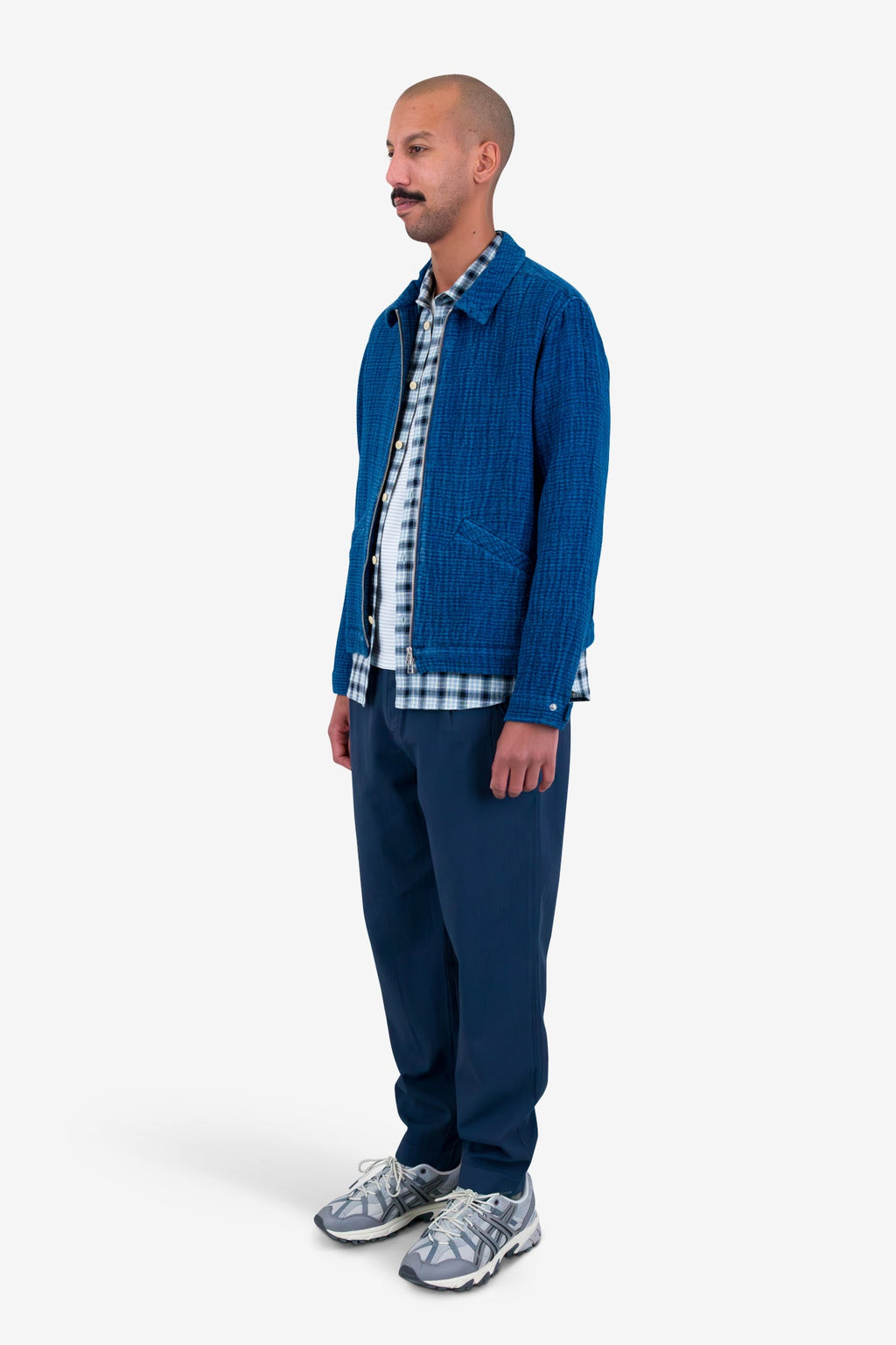 Signal Blouson - Indigo Waffle
