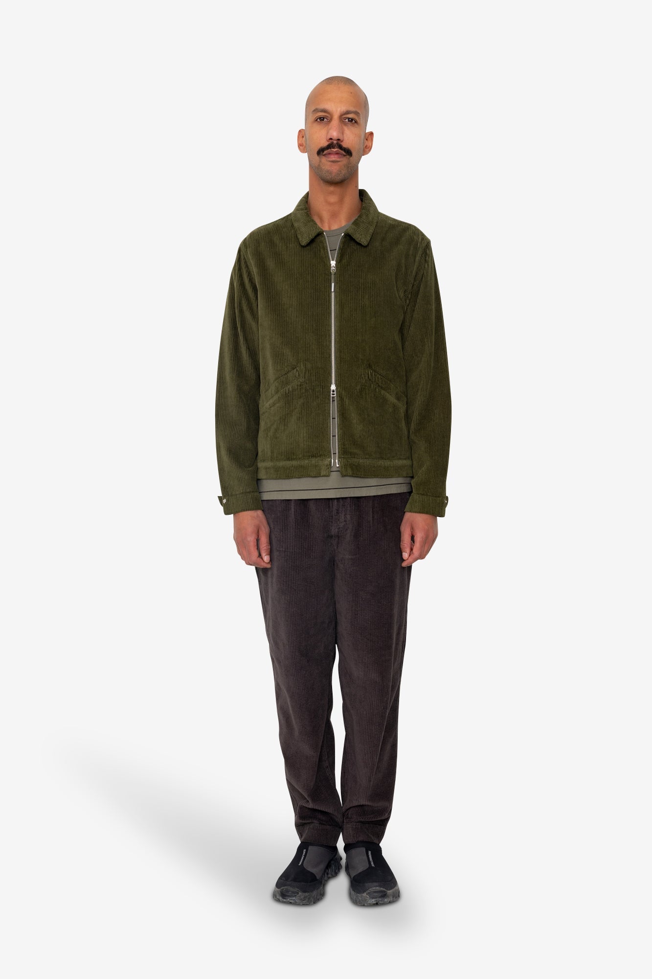 Signal Blouson - Olive Chunky Cord