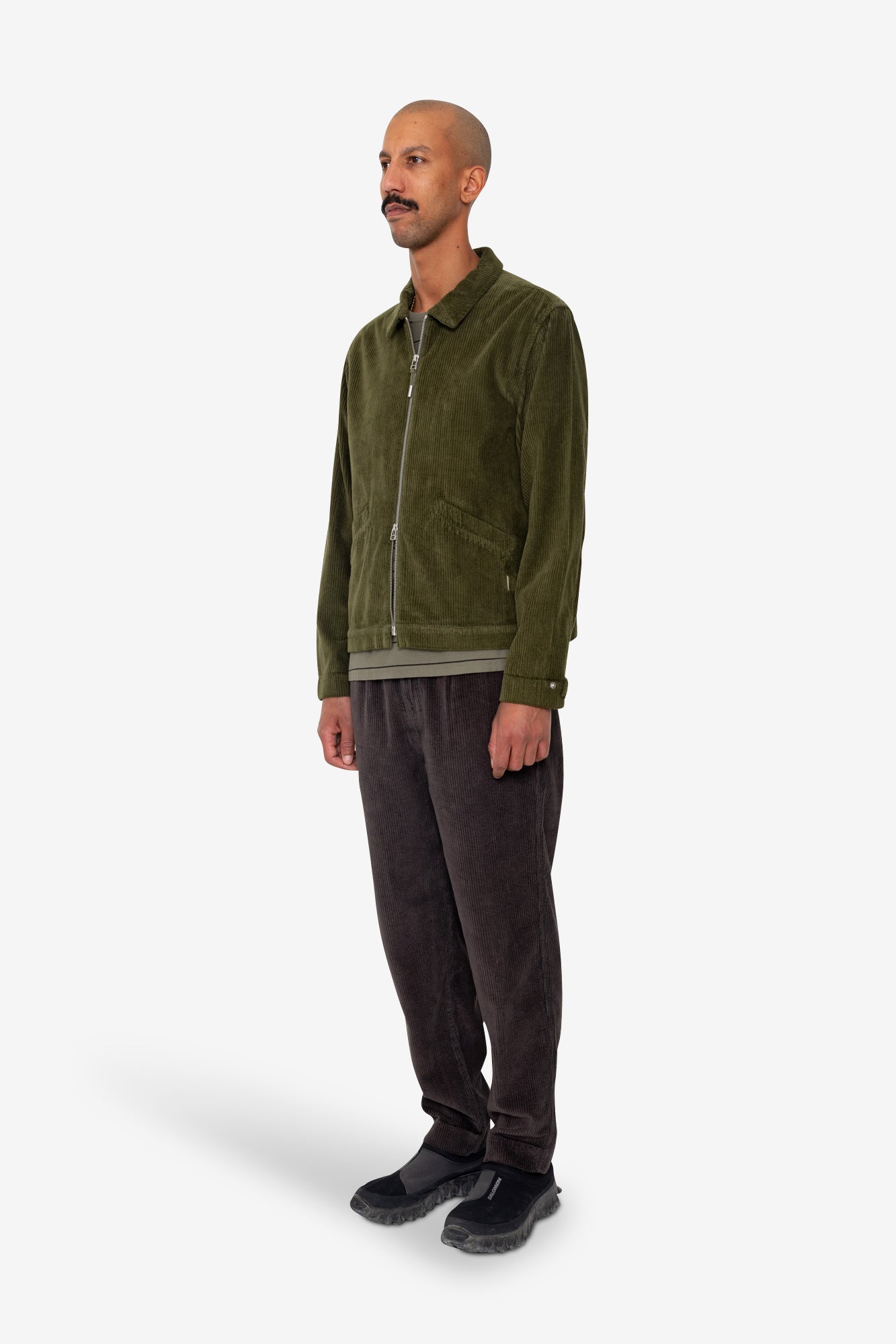 Signal Blouson - Olive Chunky Cord