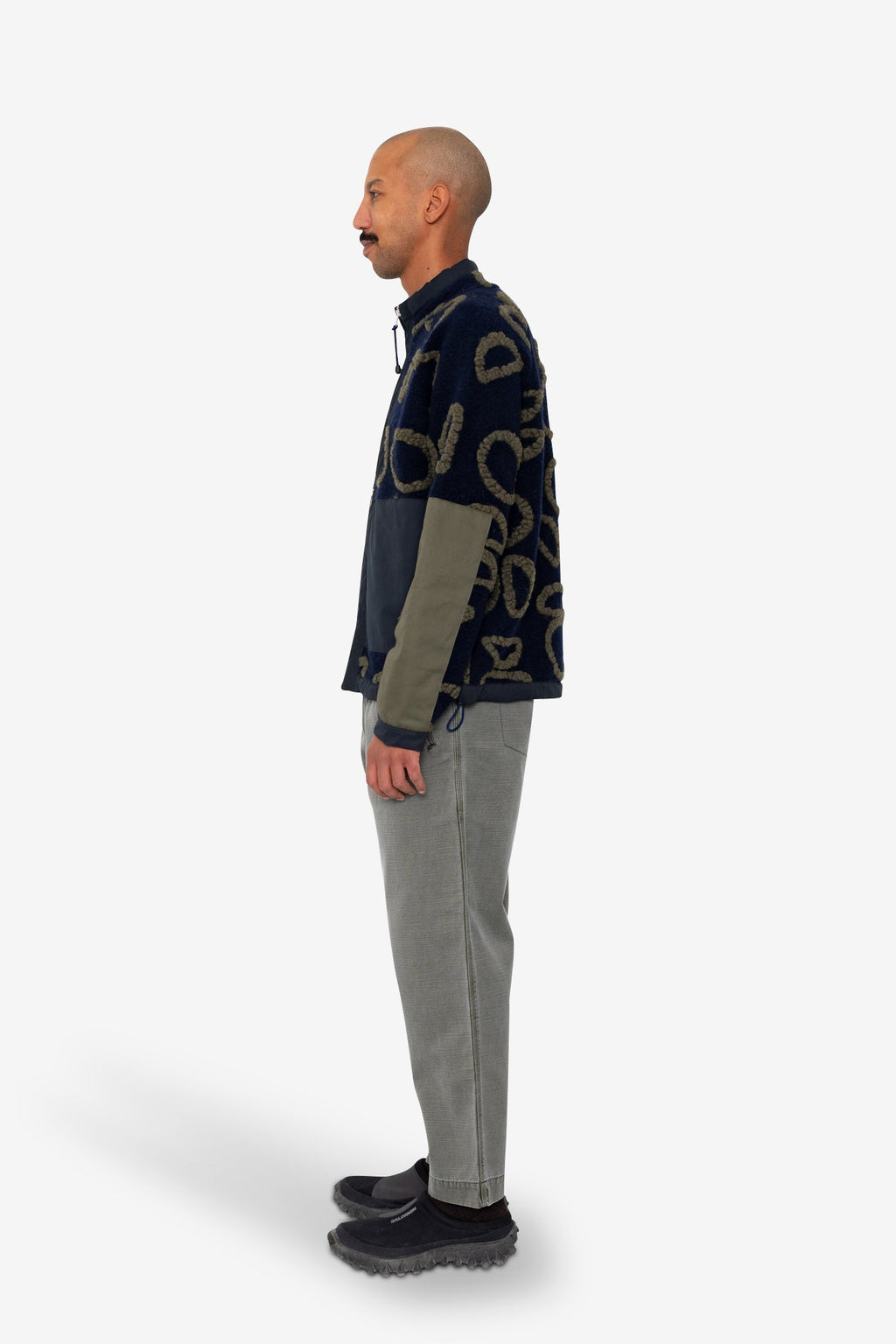 Signal Fleece - Navy Circle Jacquard